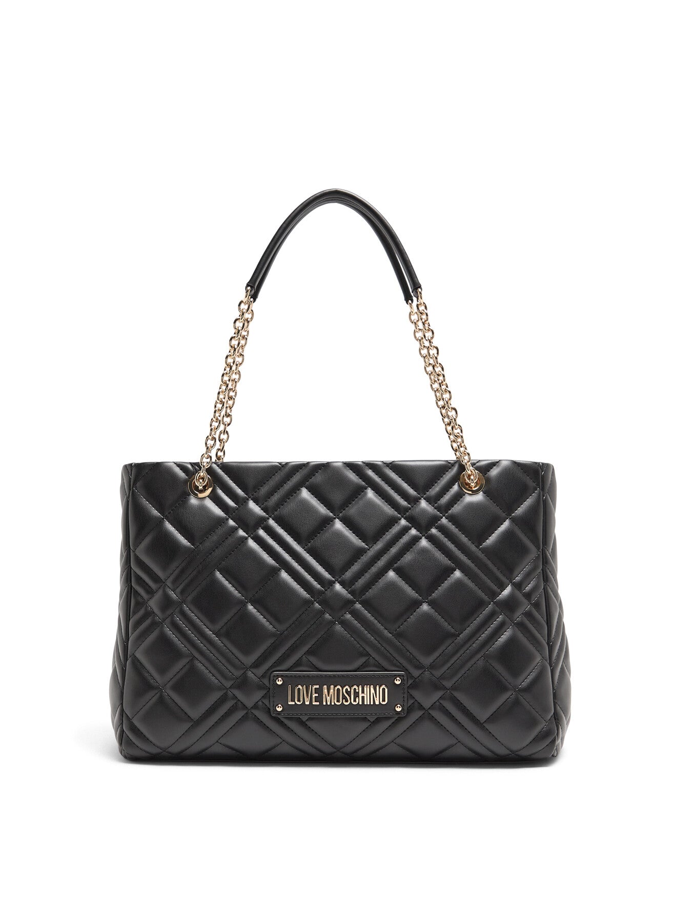 Quilted shoulder tote