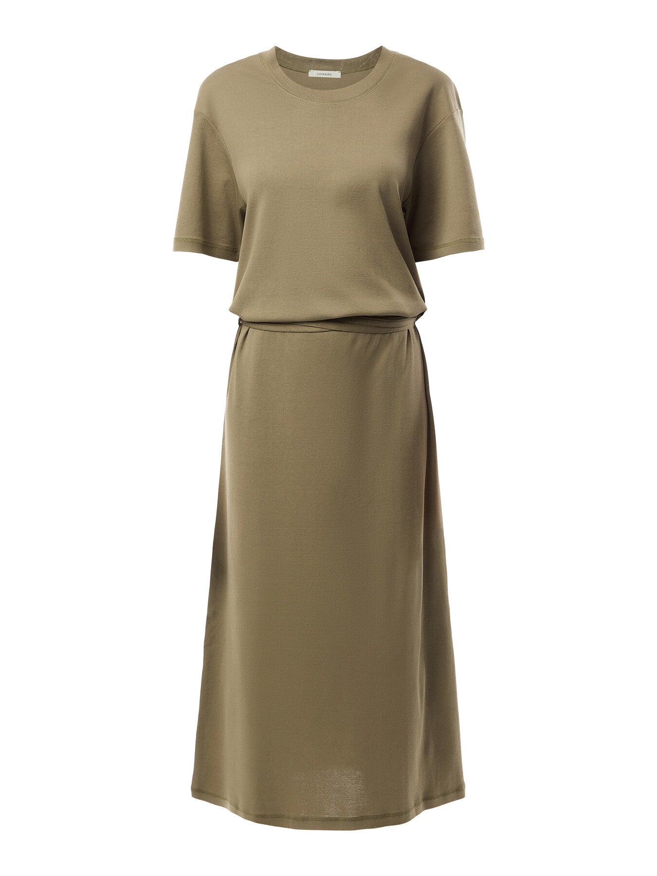 Belted Rib T-shirt Dress