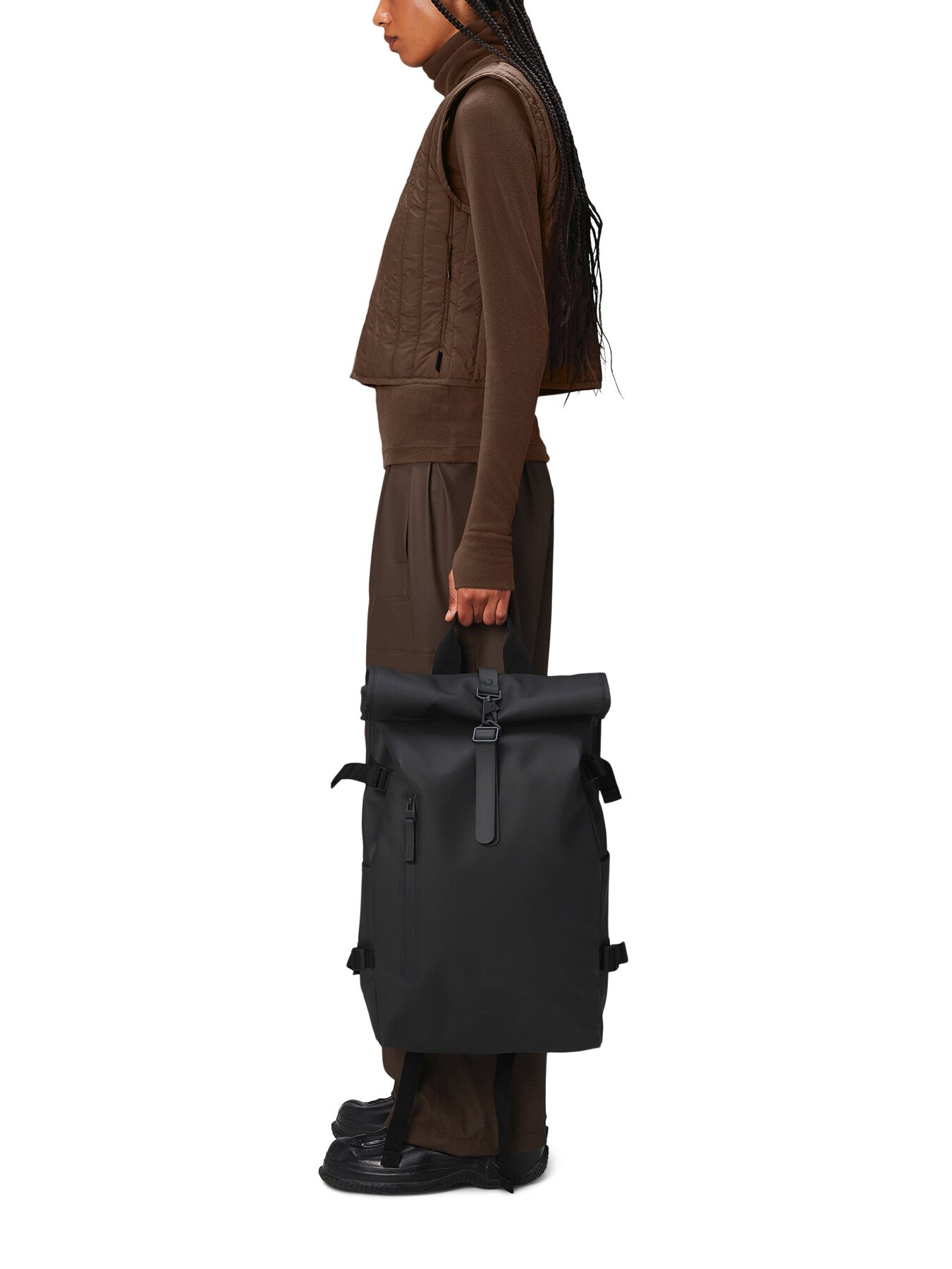 Rolltop Rucksack Large W3 Black