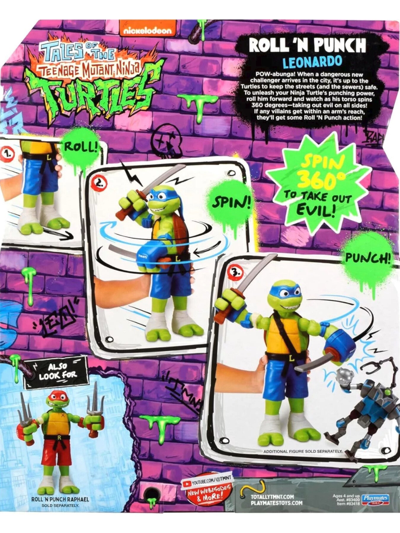 Teenage Mutant Ninja Turtles Giant Roll And Punch Leonardo