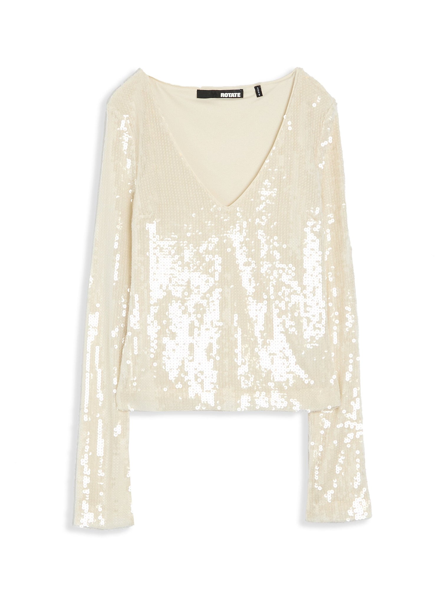 Sequin V-Neck Top
