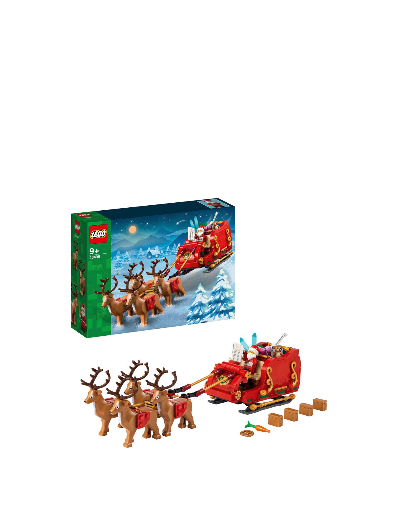 LEGO Iconic Santa’s Sleigh Christmas Building Toy 40499