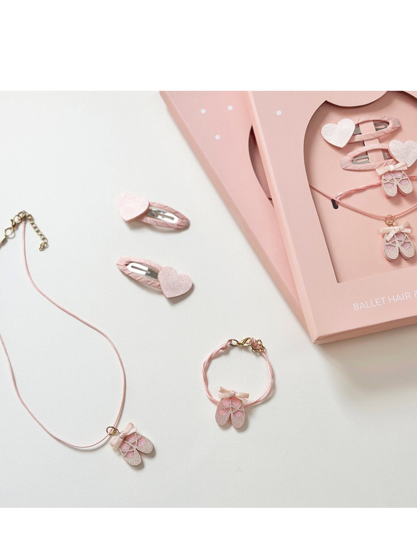 Ballet Hair And Jewellery Set Pink