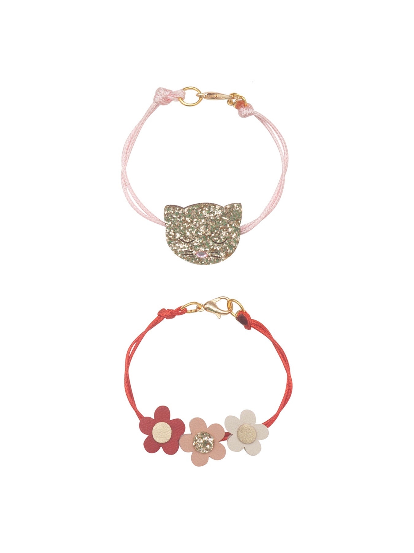 Clara Cat Bracelet Set Pink