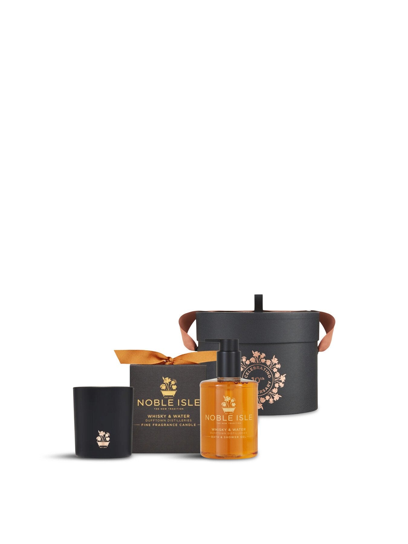 Whisky and Water Shower Gel Candle Duo
