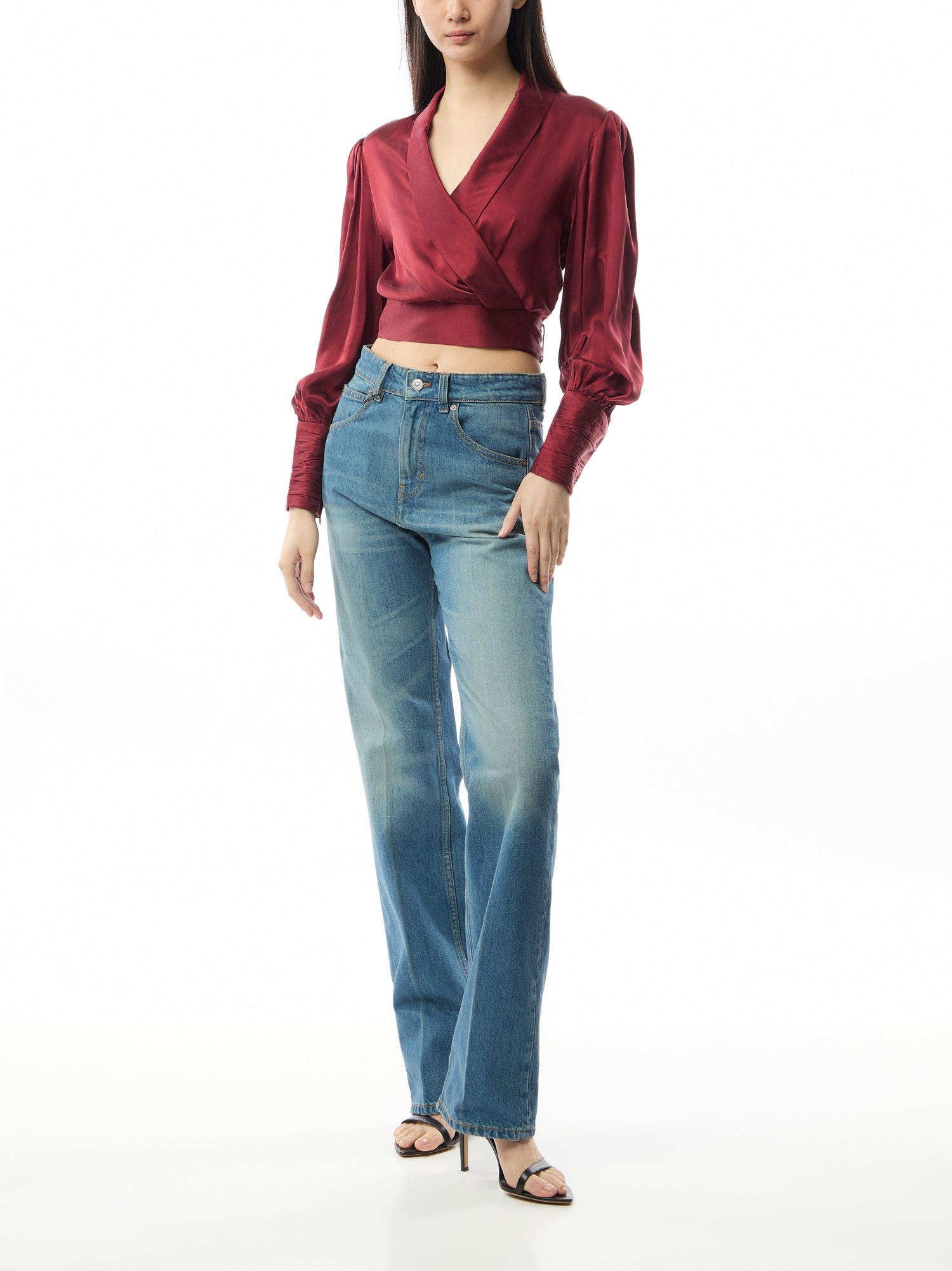 Silk Wrap Top