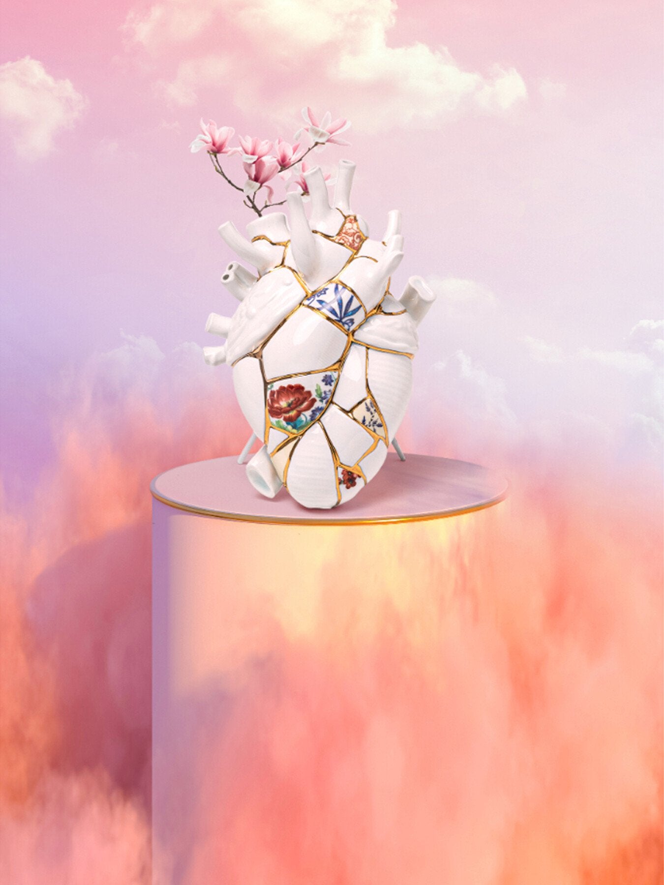 Love In Bloom Heart Vase