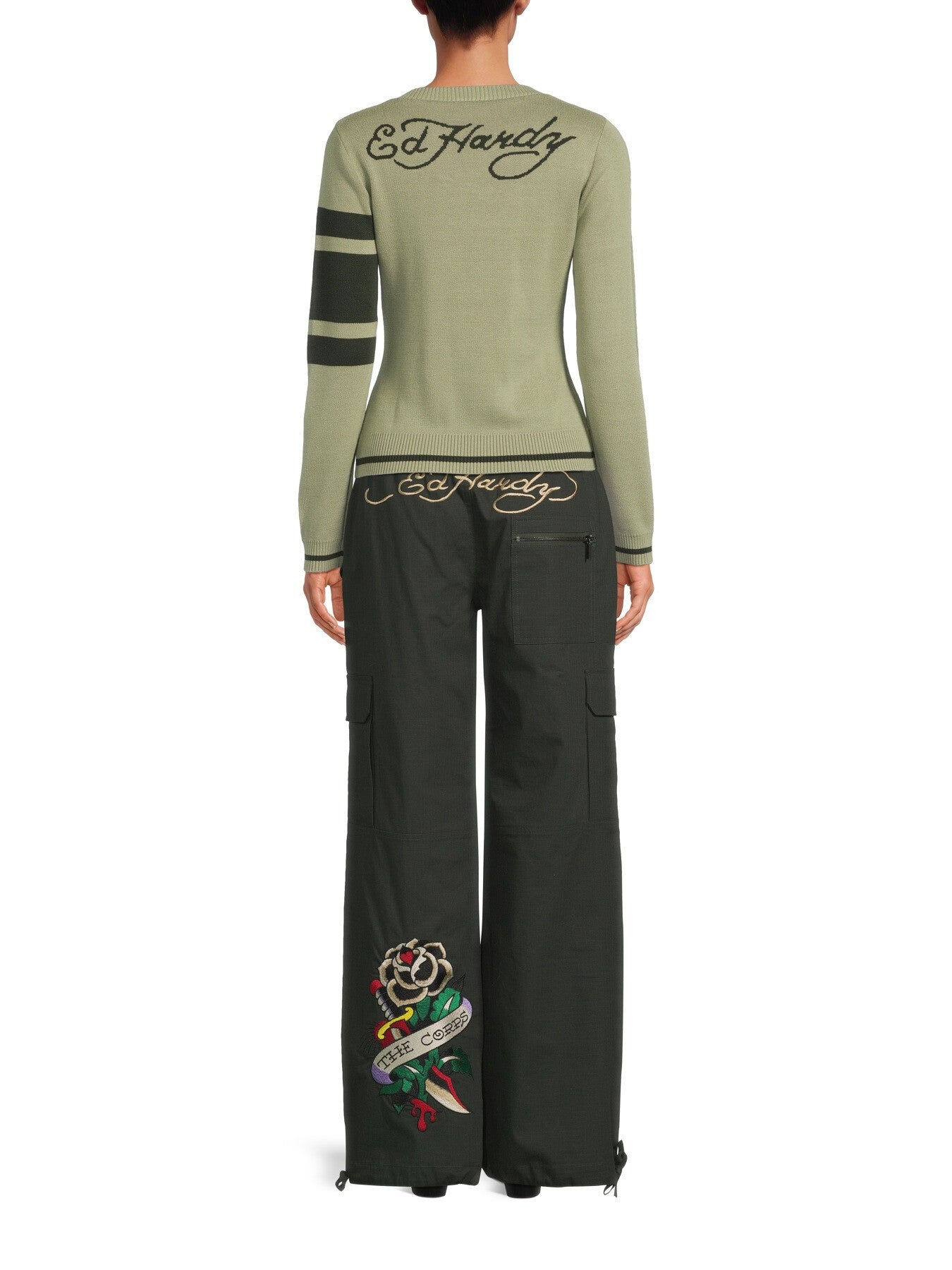 Dancing Dragon V Neck Knitted Jumper