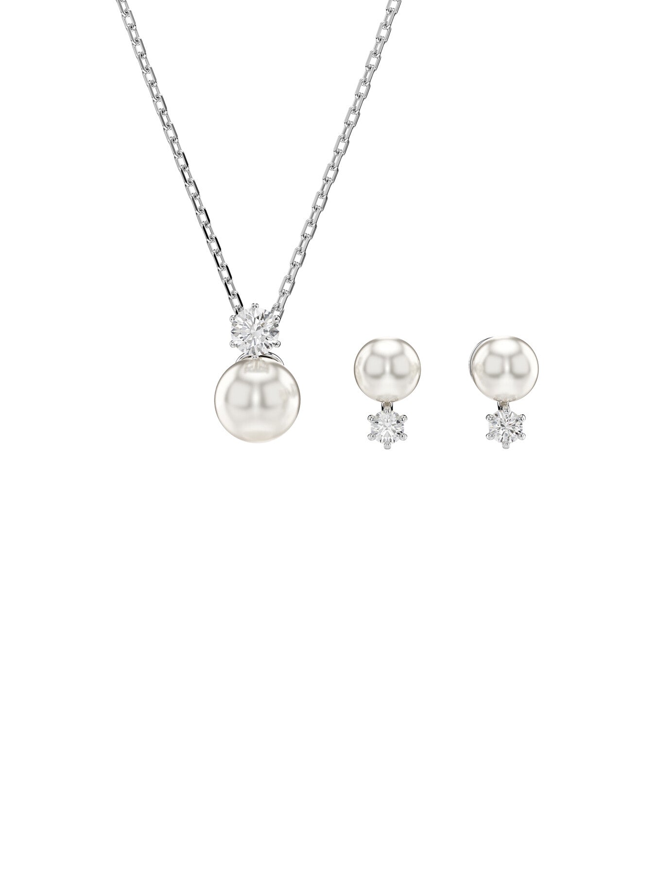 Matrix Crystal Pearl Necklace