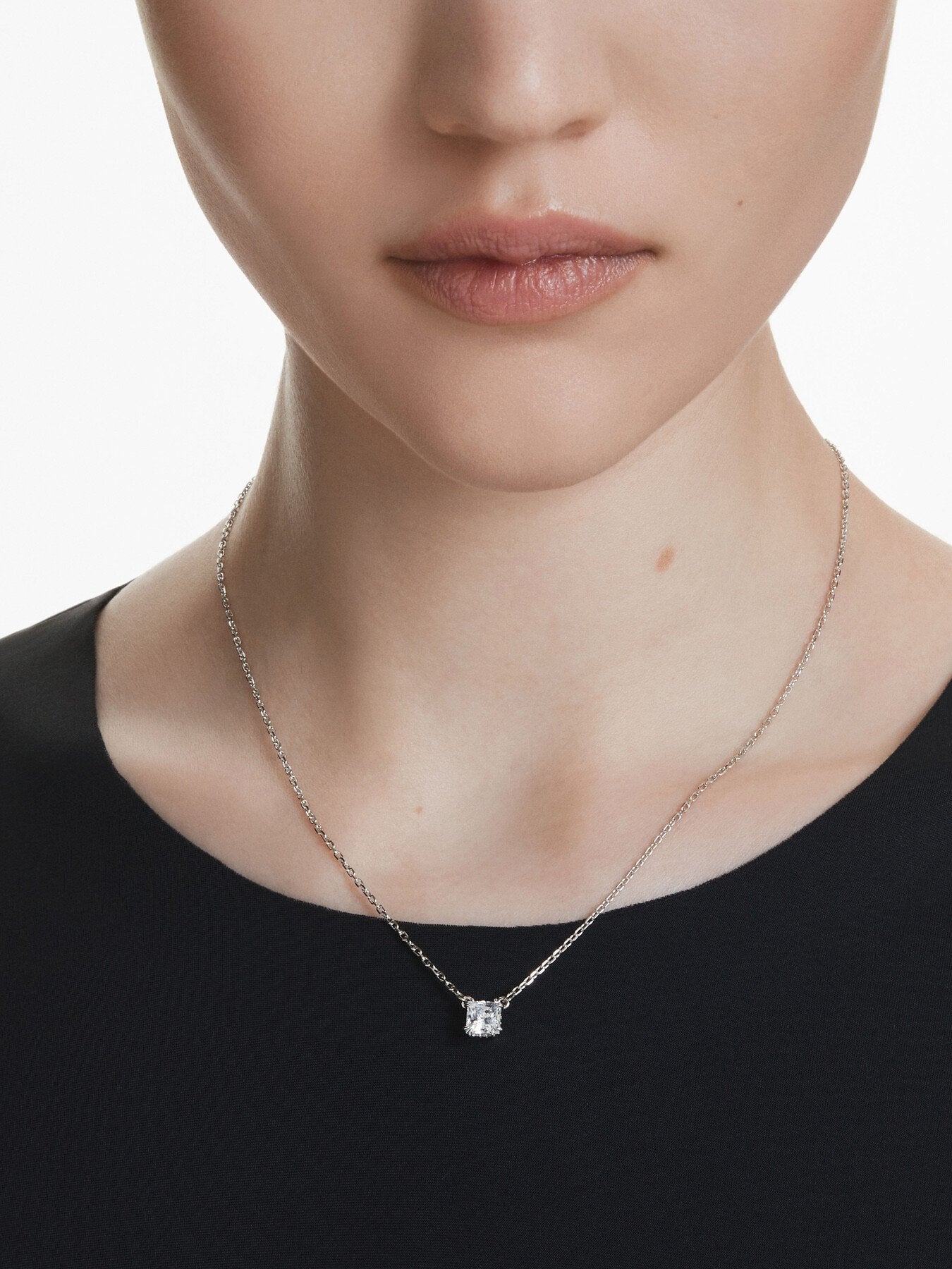 Stilla Square Cut Pendant Necklace