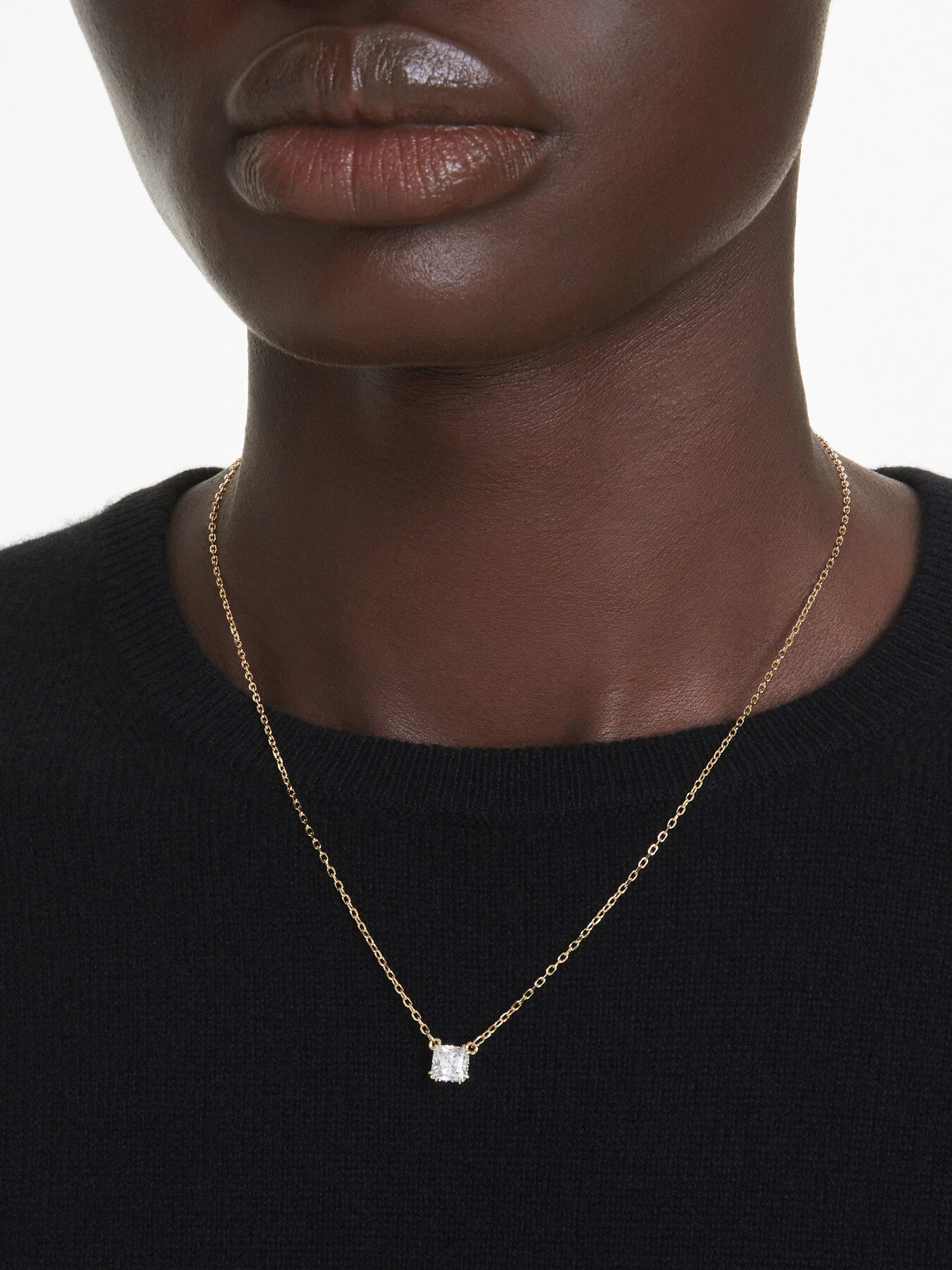 Stilla Square Cut Pendant Necklace