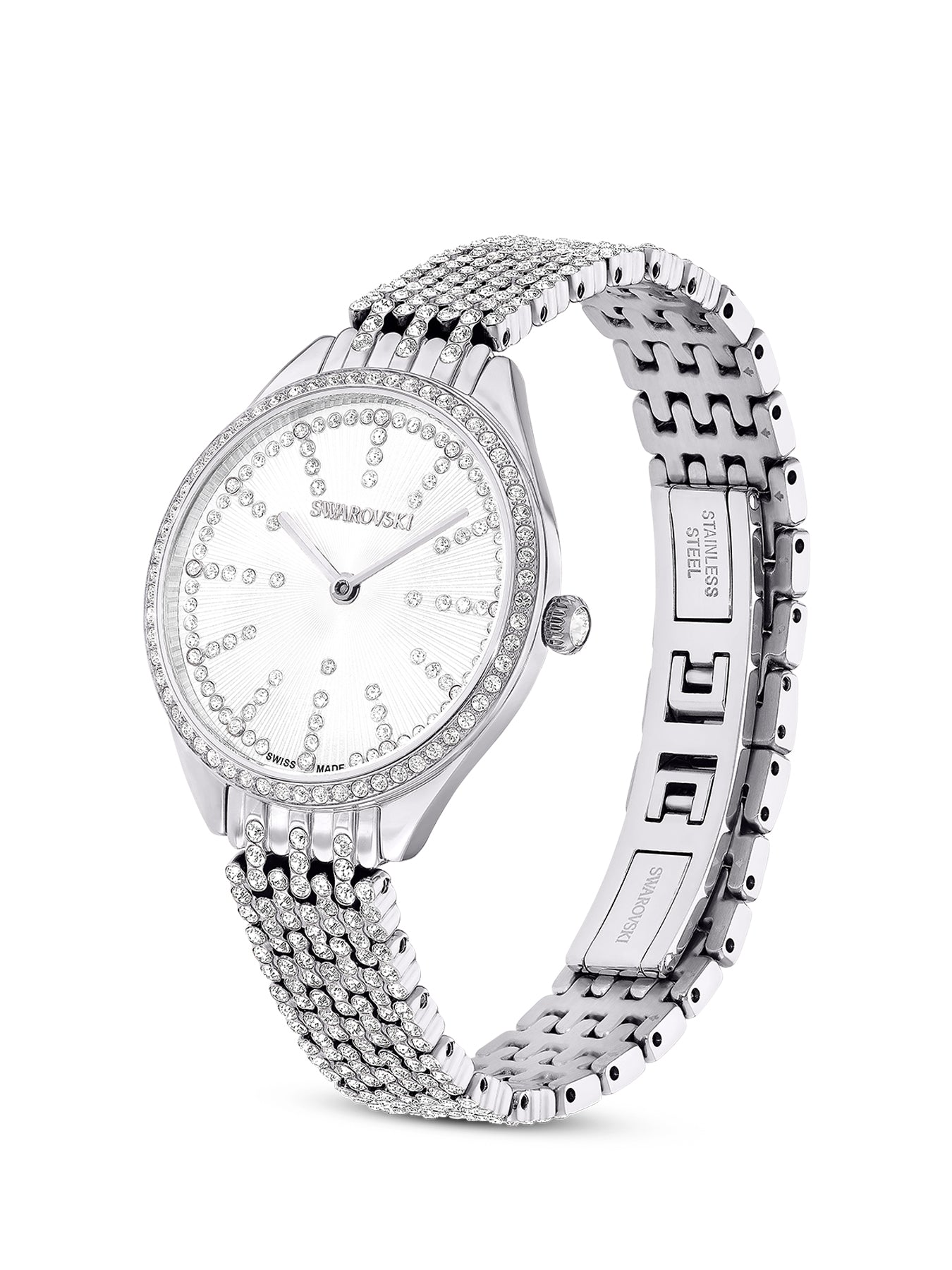 Attract Pave Crystal Bracelet Watch