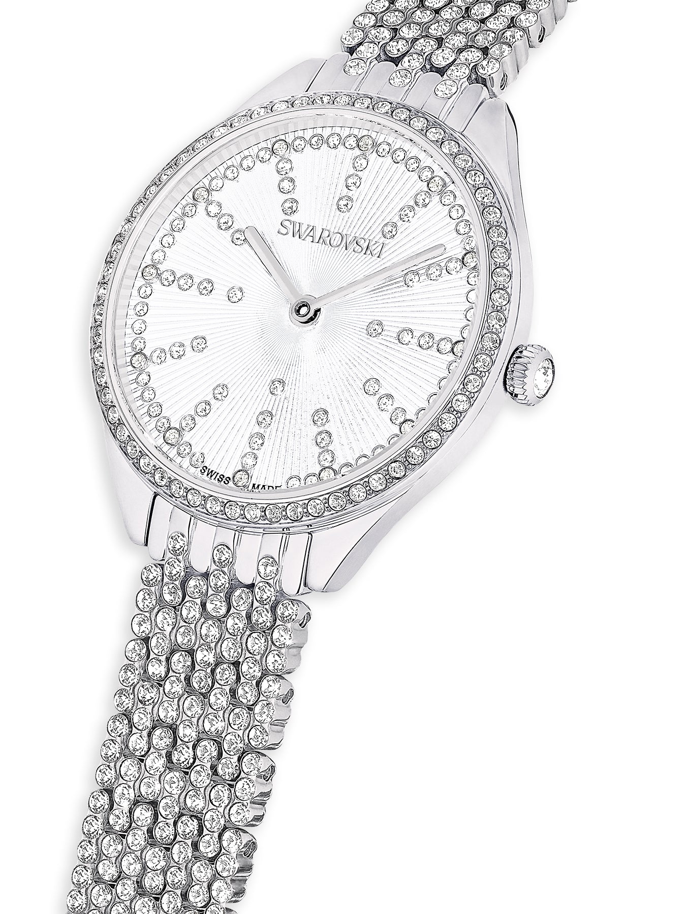 Attract Pave Crystal Bracelet Watch