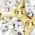 White/Gold Tone Plated
