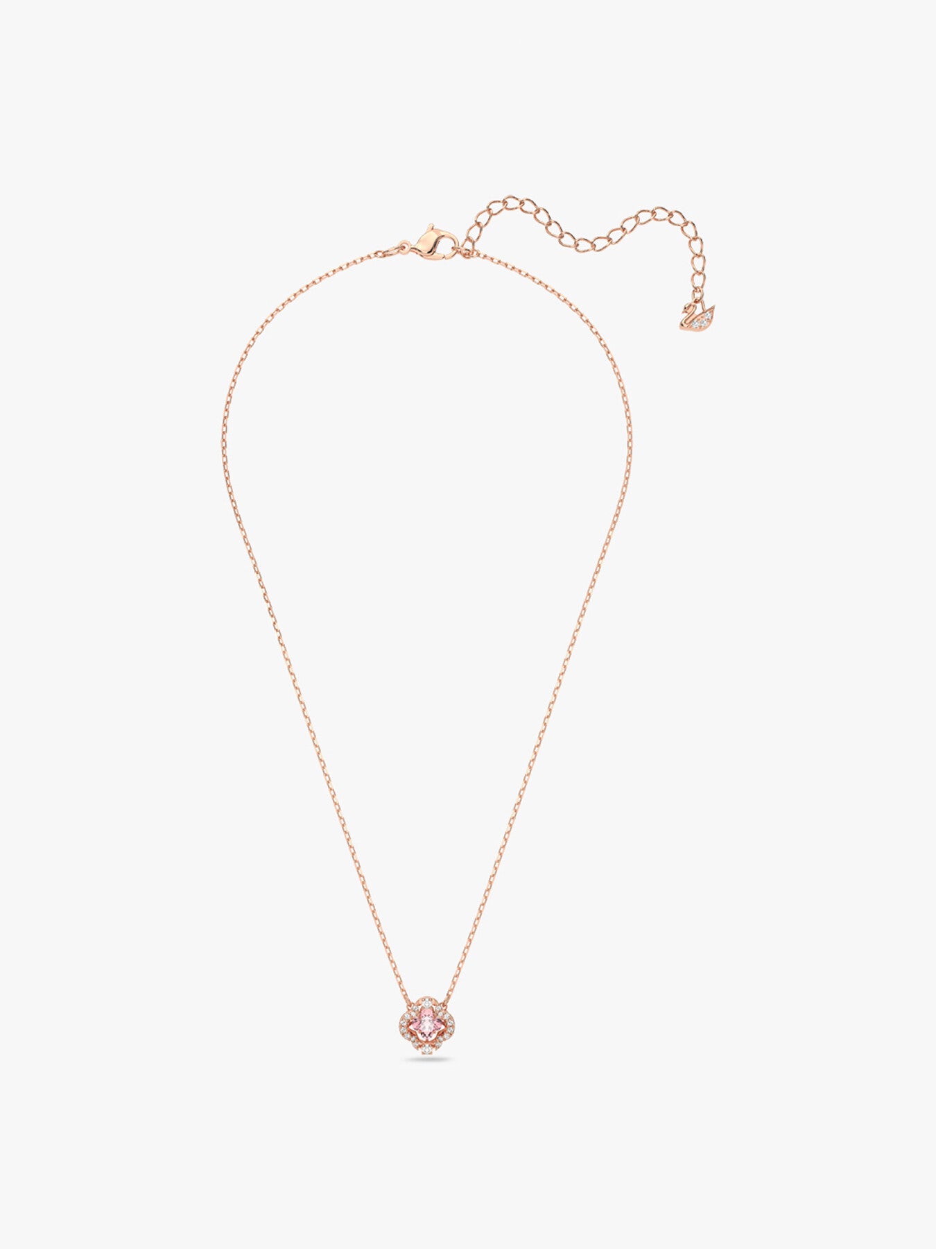 Sparkling Dance Clover Drop Necklace