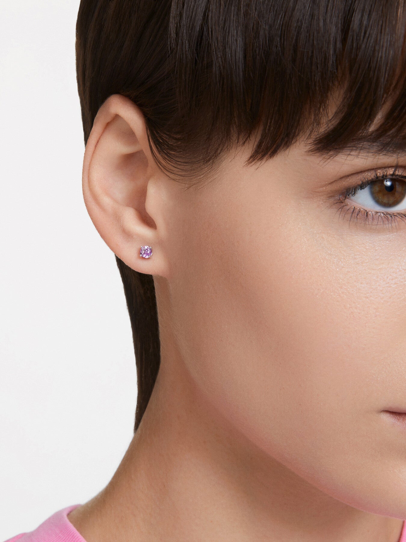Stilla Round Cut Stud Earrings
