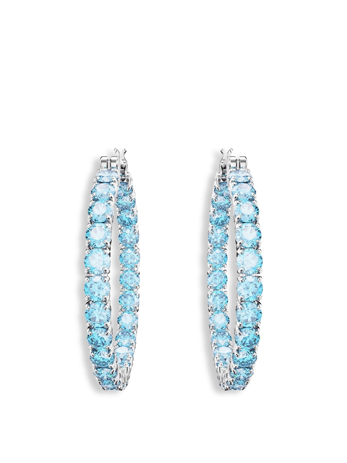 Matrix Round Cut Hoop Earrings