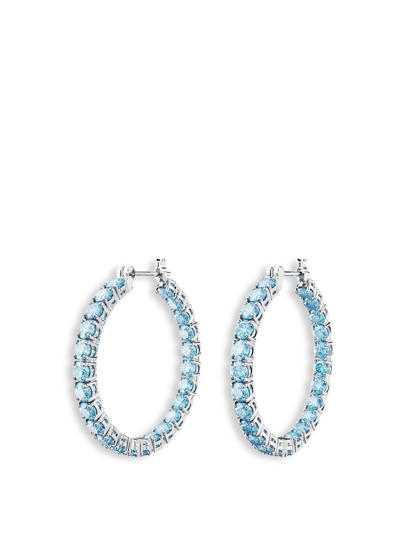 Matrix Round Cut Hoop Earrings