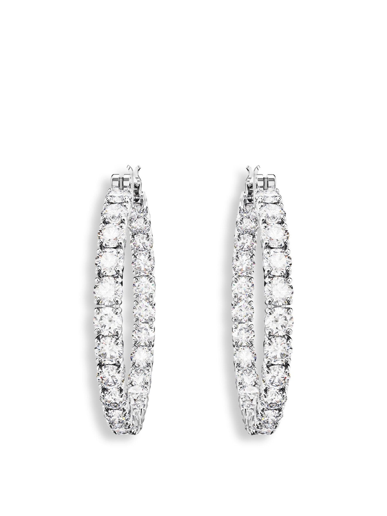 Matrix Round Cut Hoop Earrings