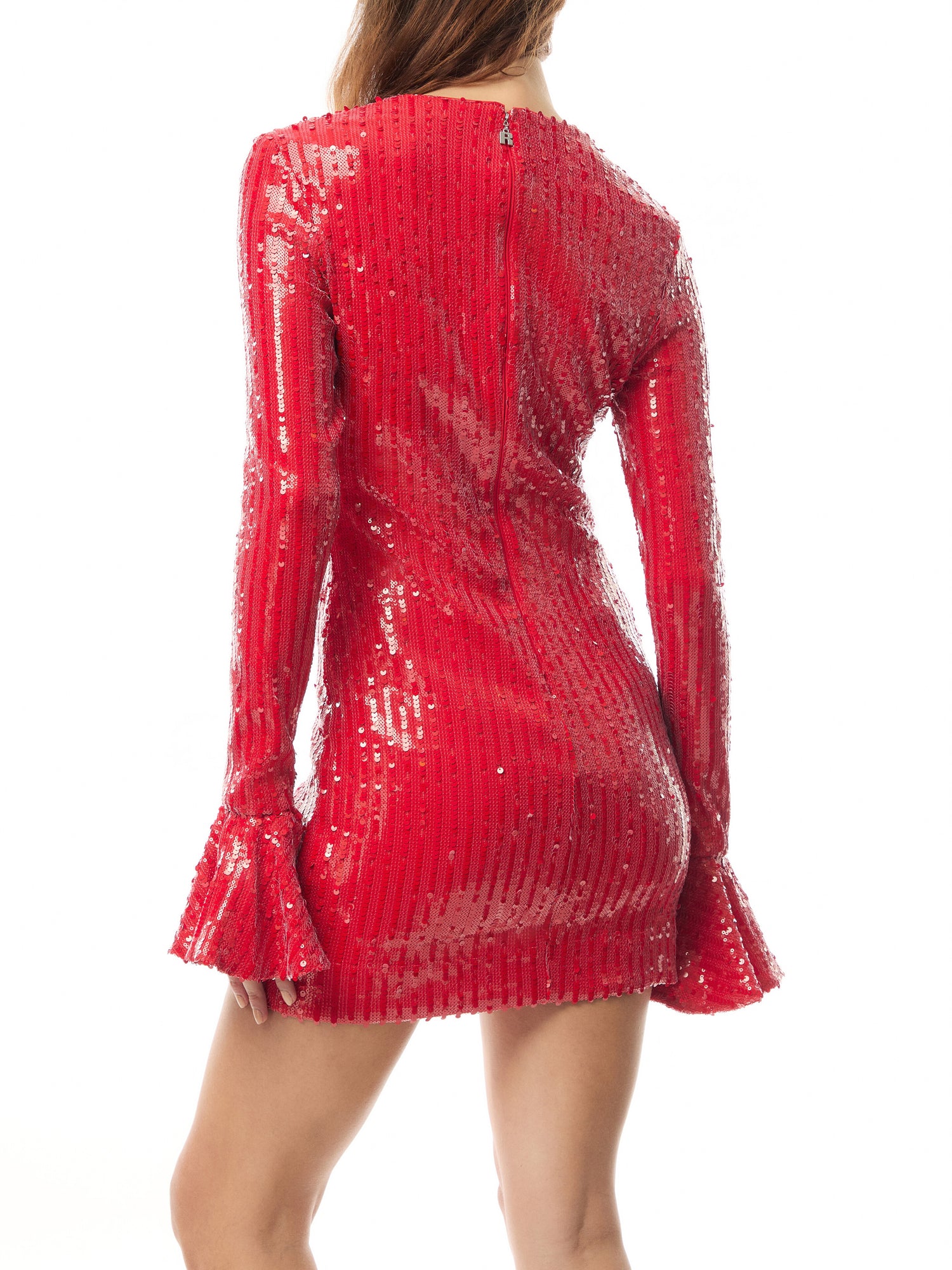 Sequin Long Sleeve Mini Dress