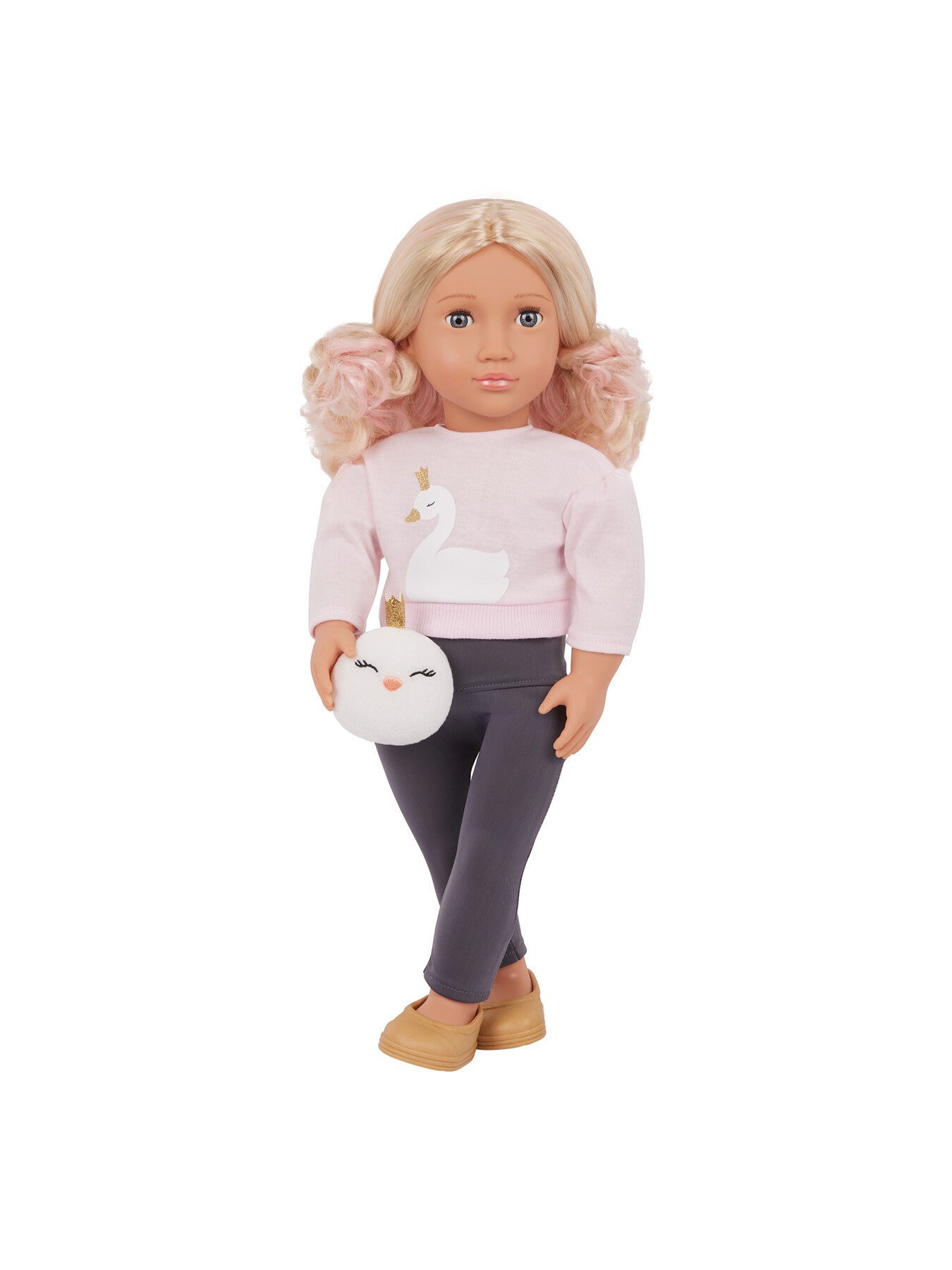 Doll with Sweater Plush Swan Eliana