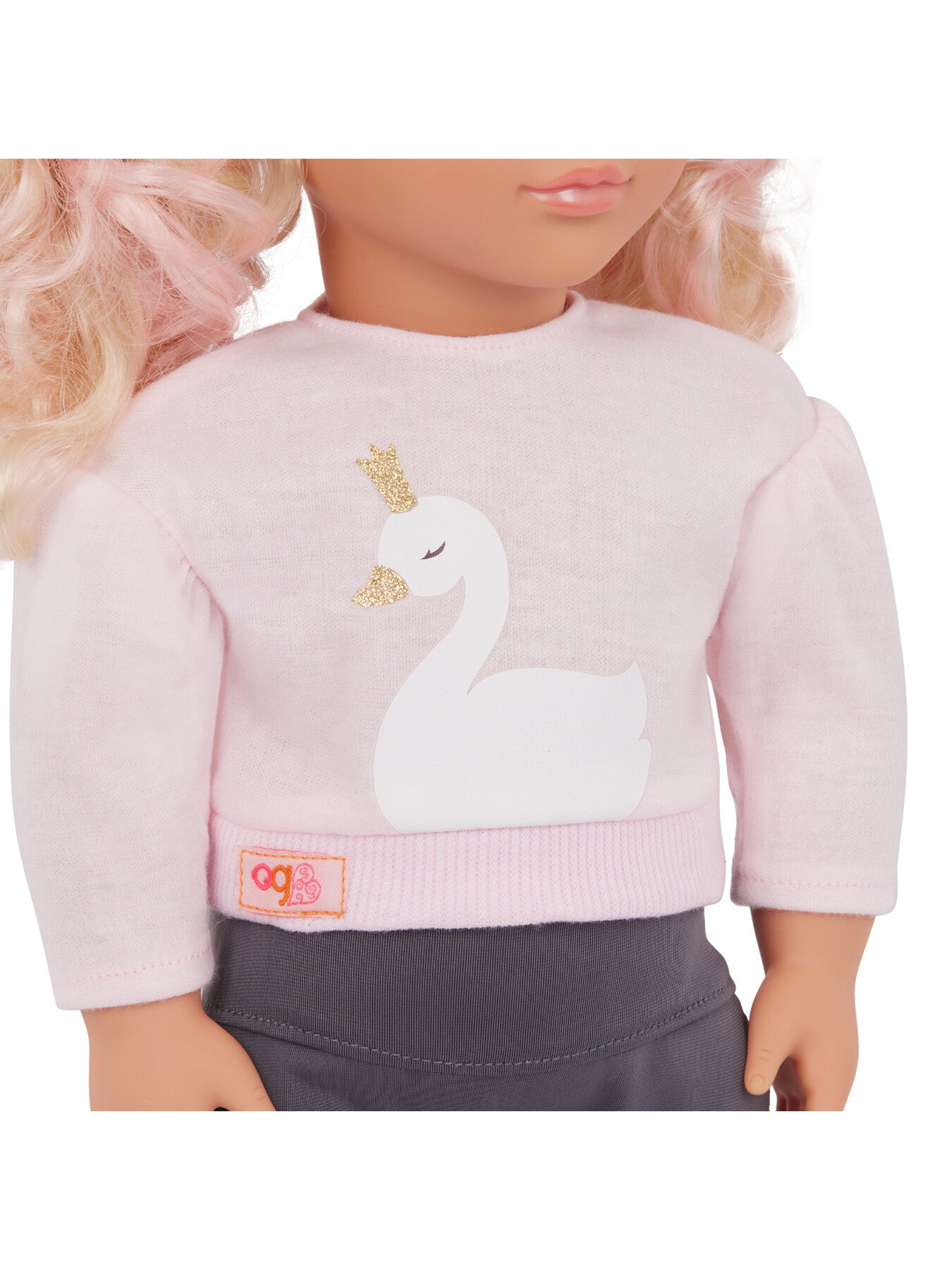 Doll with Sweater Plush Swan Eliana