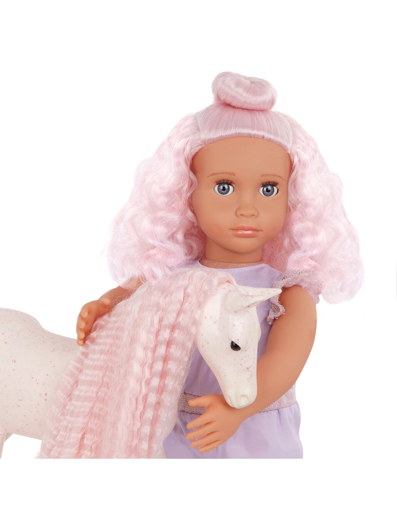 Hair Play Doll with Pet Foal Elara and Lumina