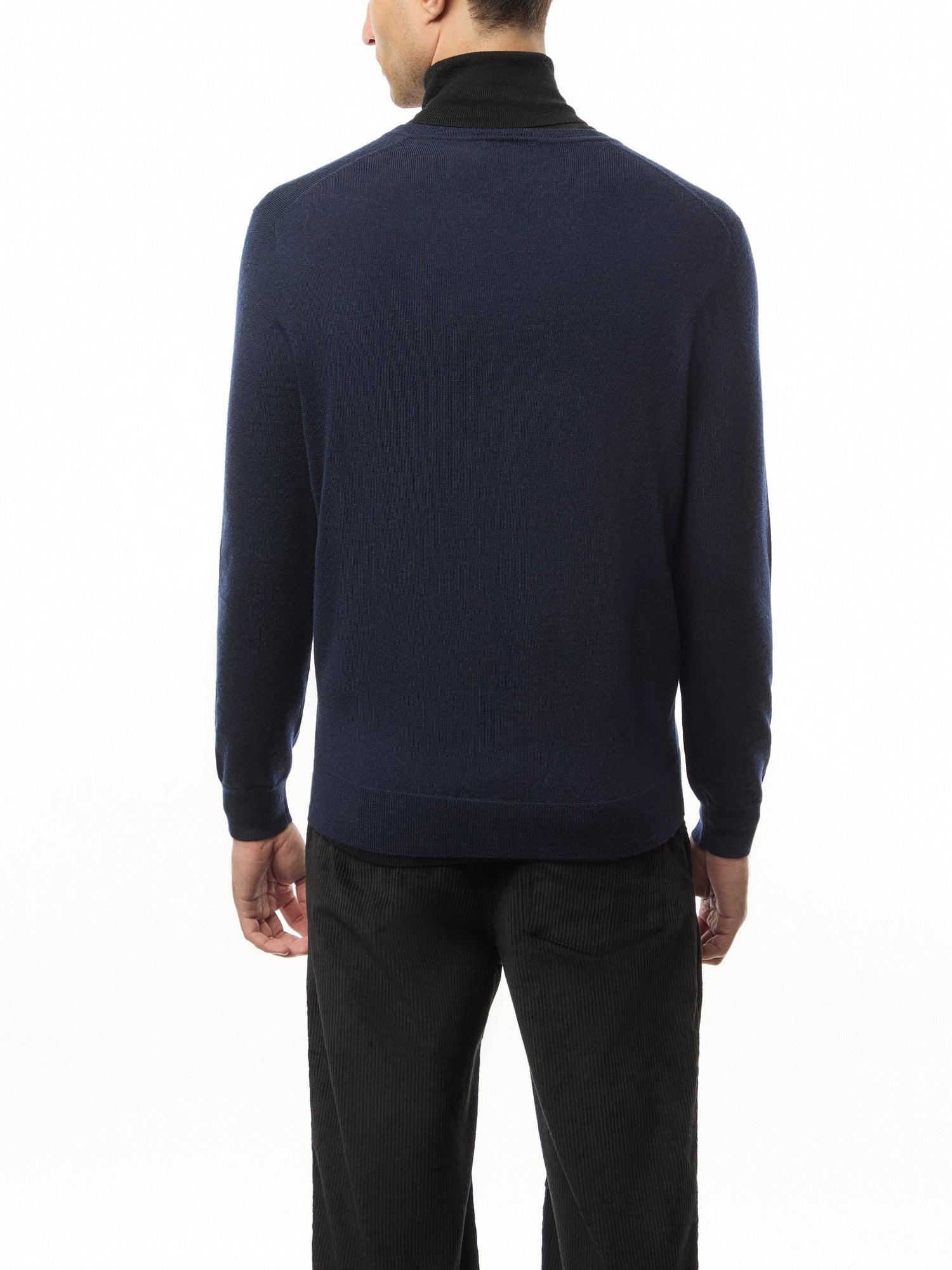 Slim Fit Washable Wool V Neck Sweater