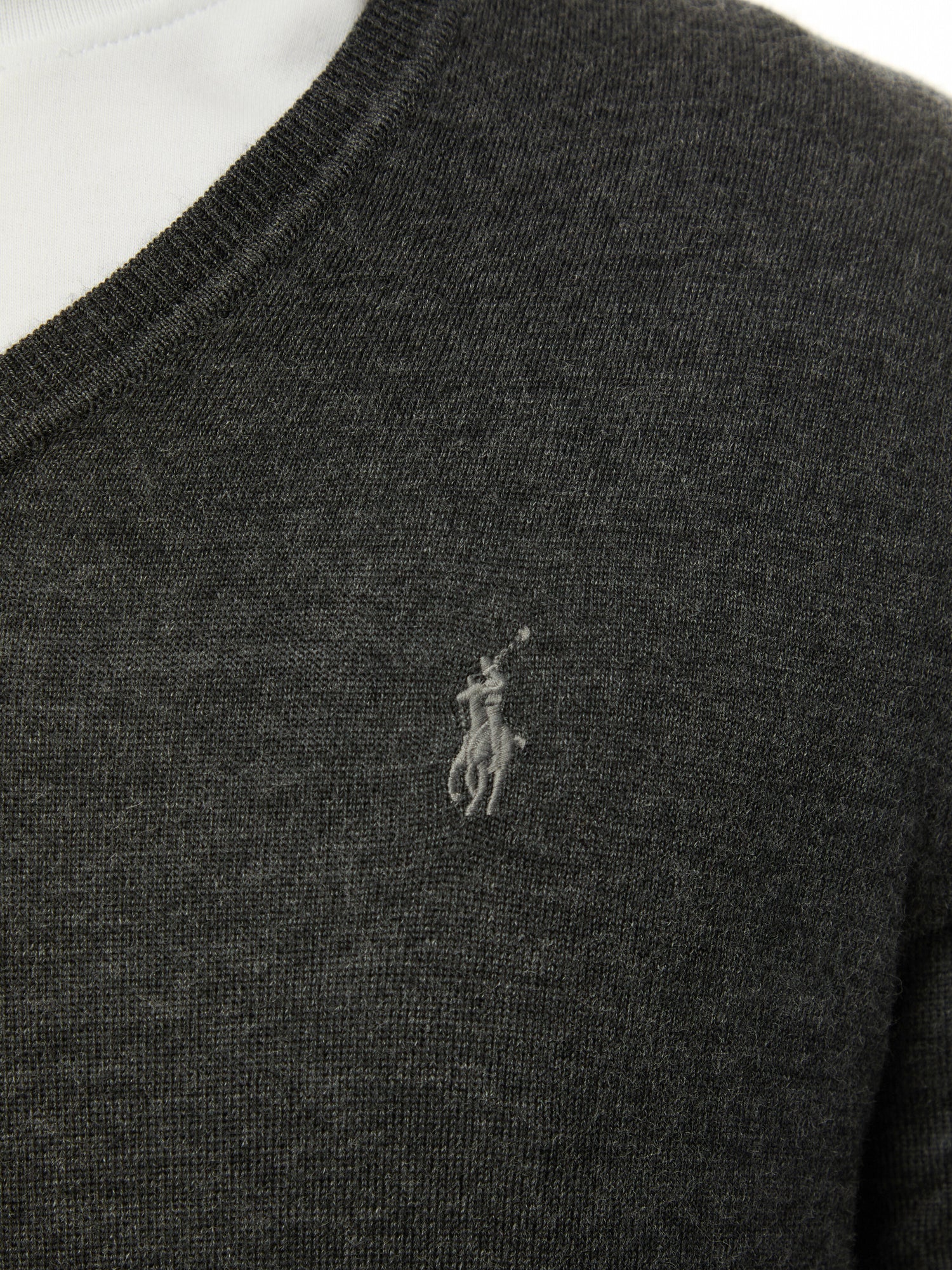 Slim Fit Washable Wool V Neck Sweater