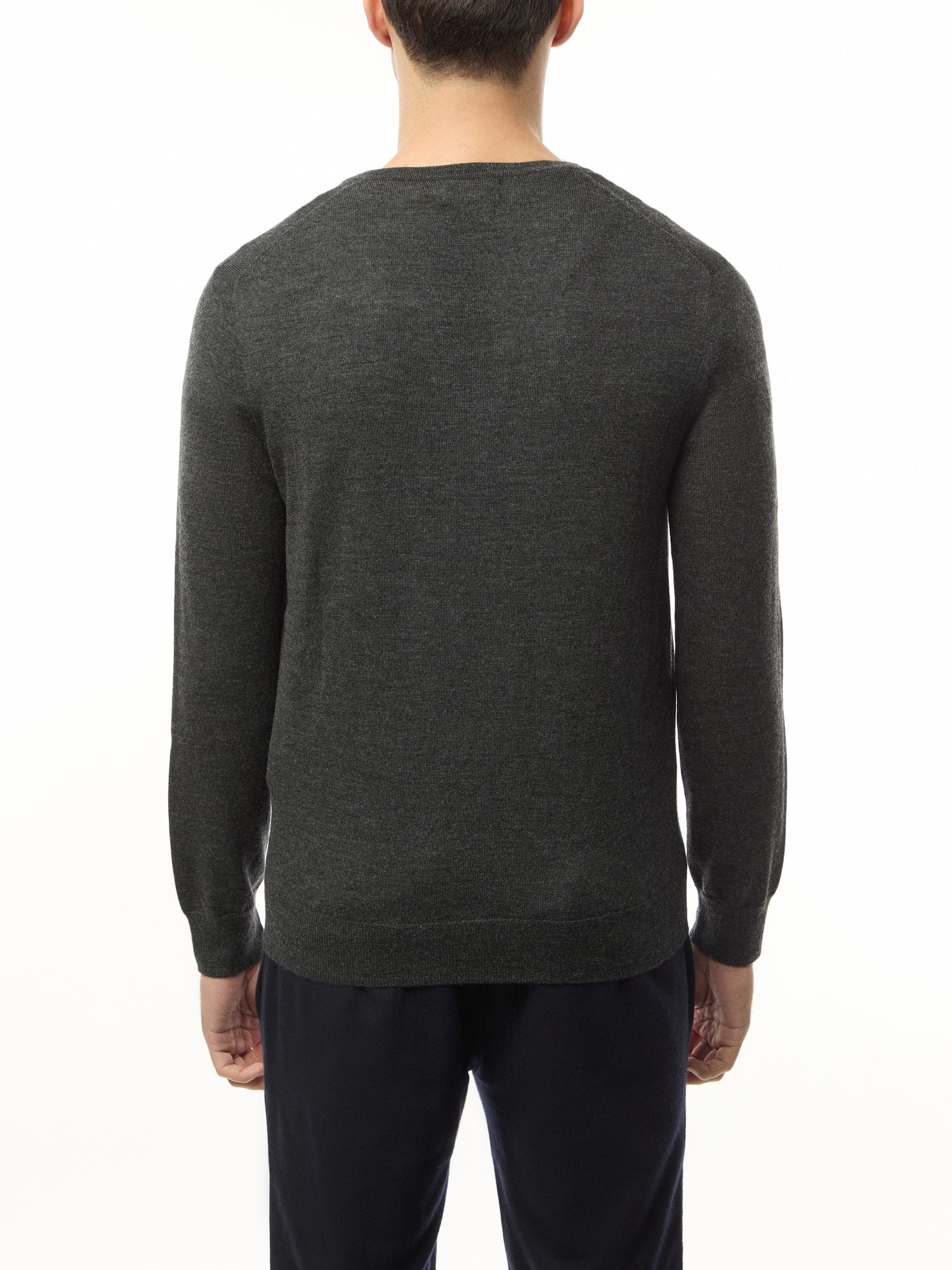 Slim Fit Washable Wool V Neck Sweater