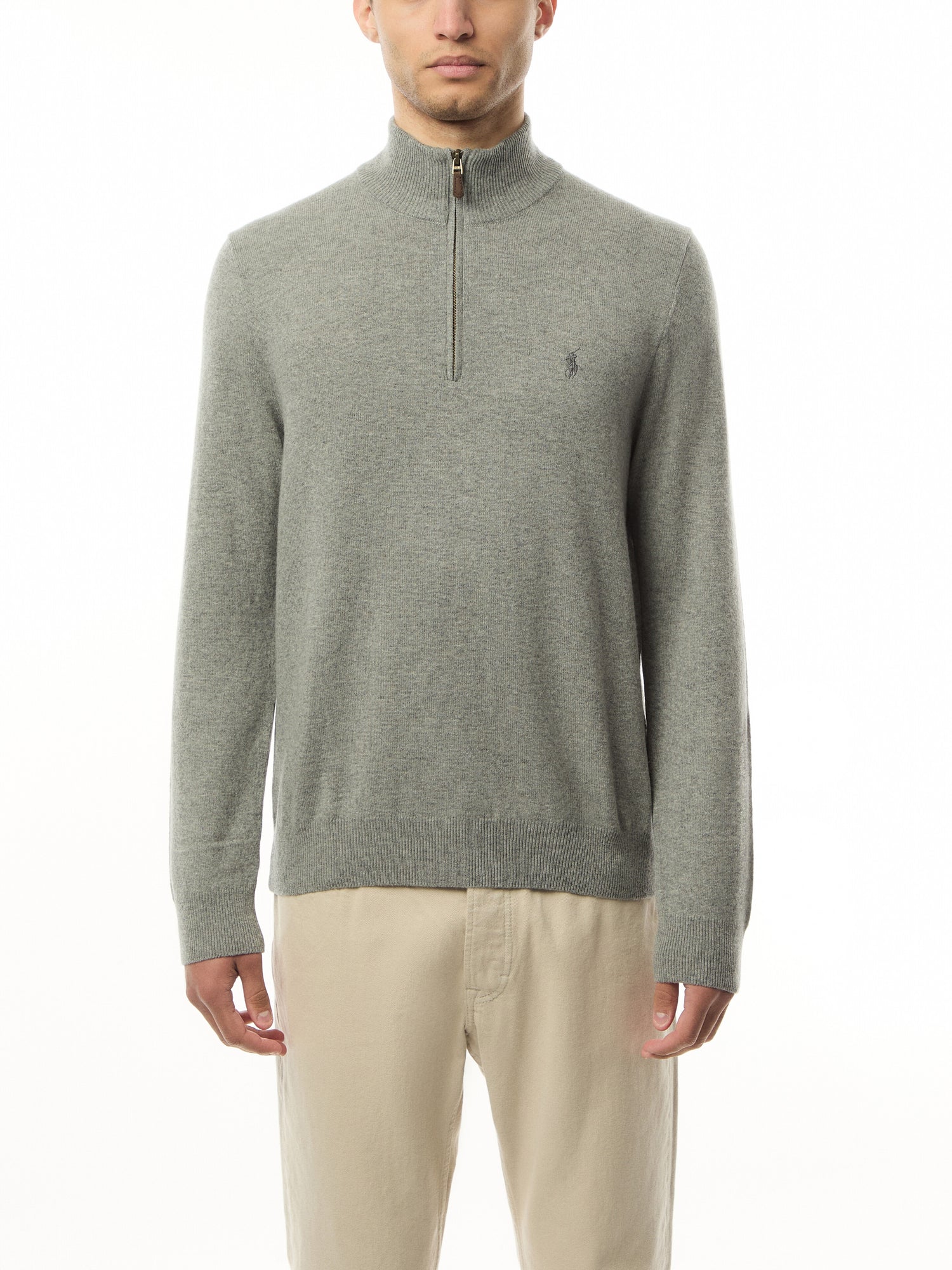 Quarter Zip Merino Wool Sweater