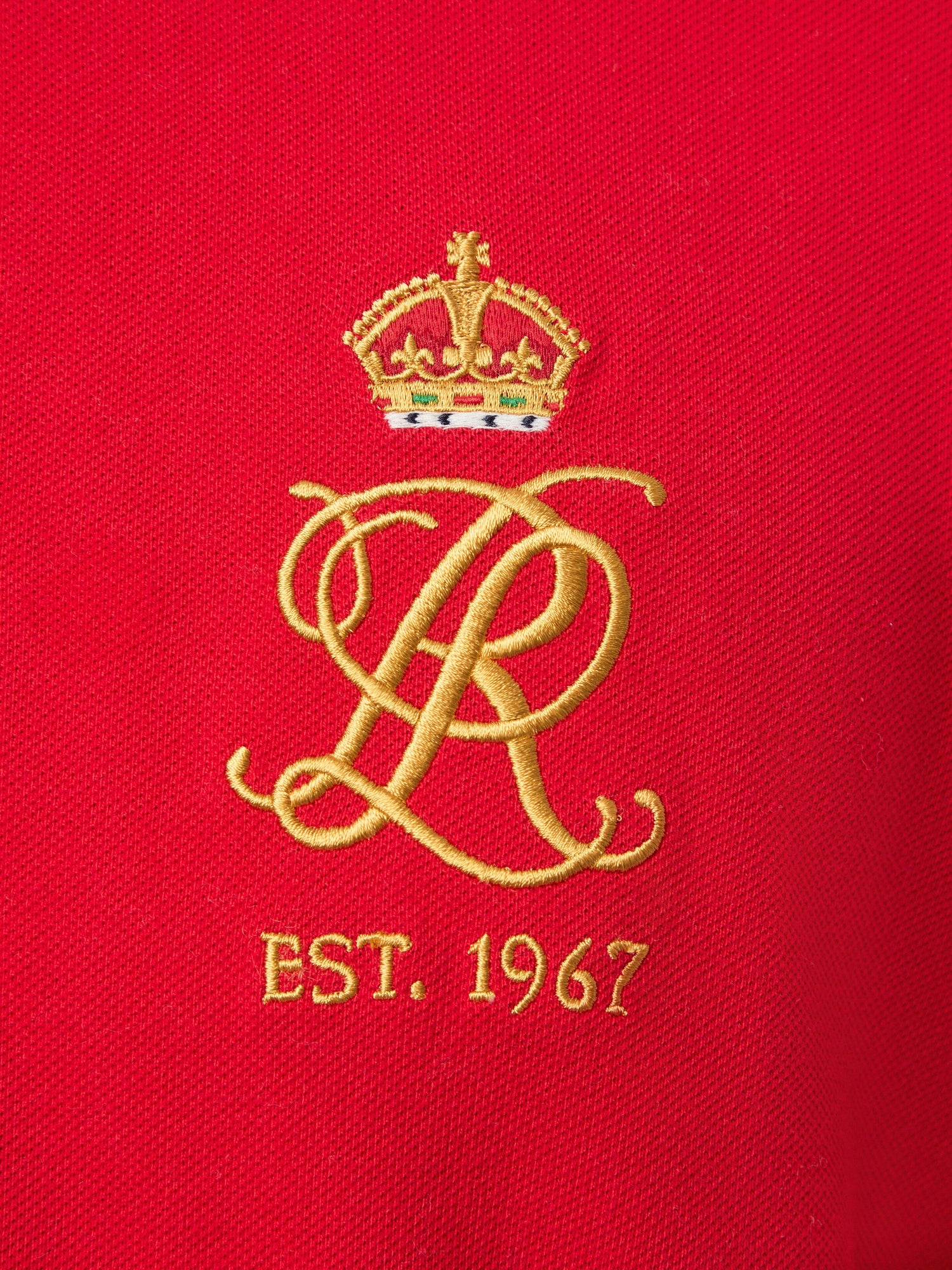 Classic Fit Crest Mesh Polo Shirt