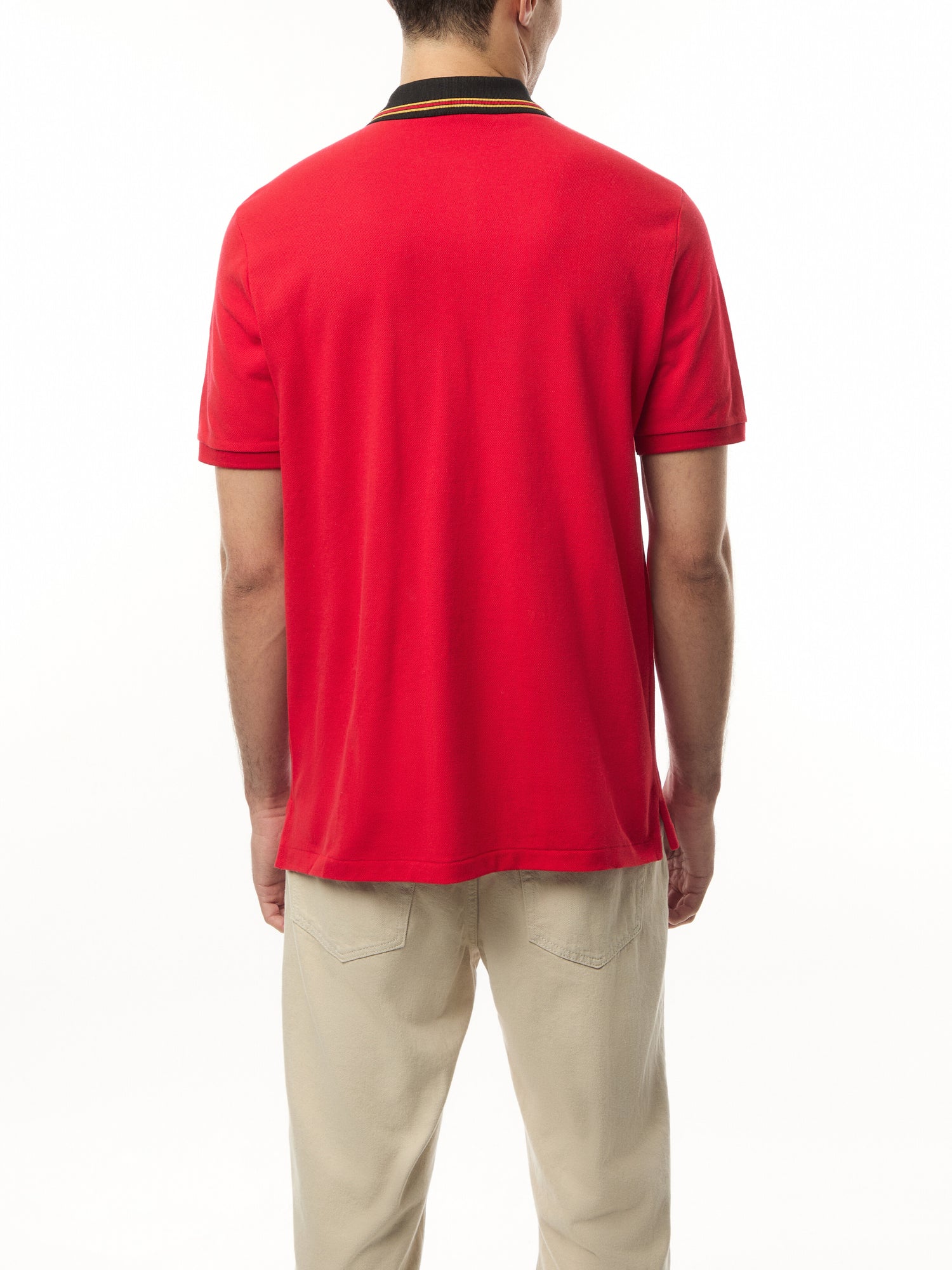 Classic Fit Crest Mesh Polo Shirt