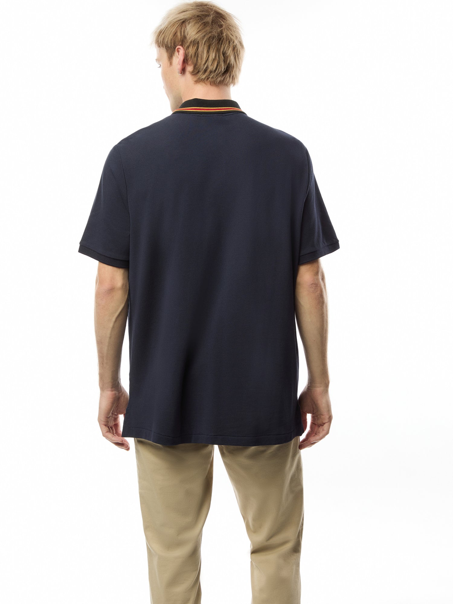 Classic Fit Crest Mesh Polo Shirt