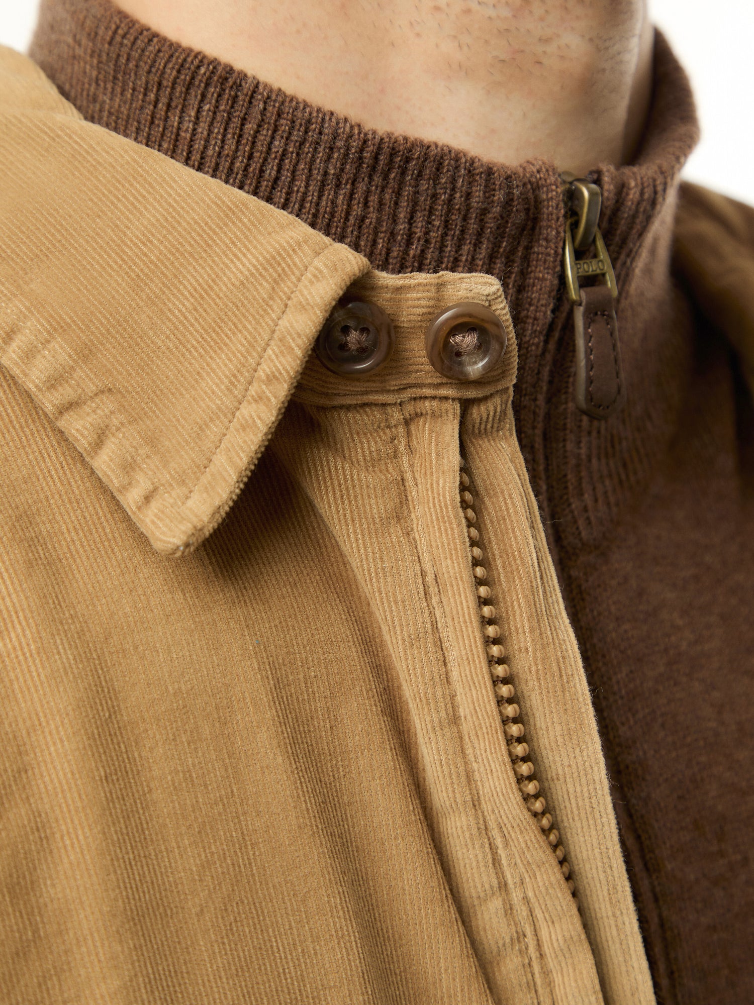 Corduroy Zip Through Overshirt