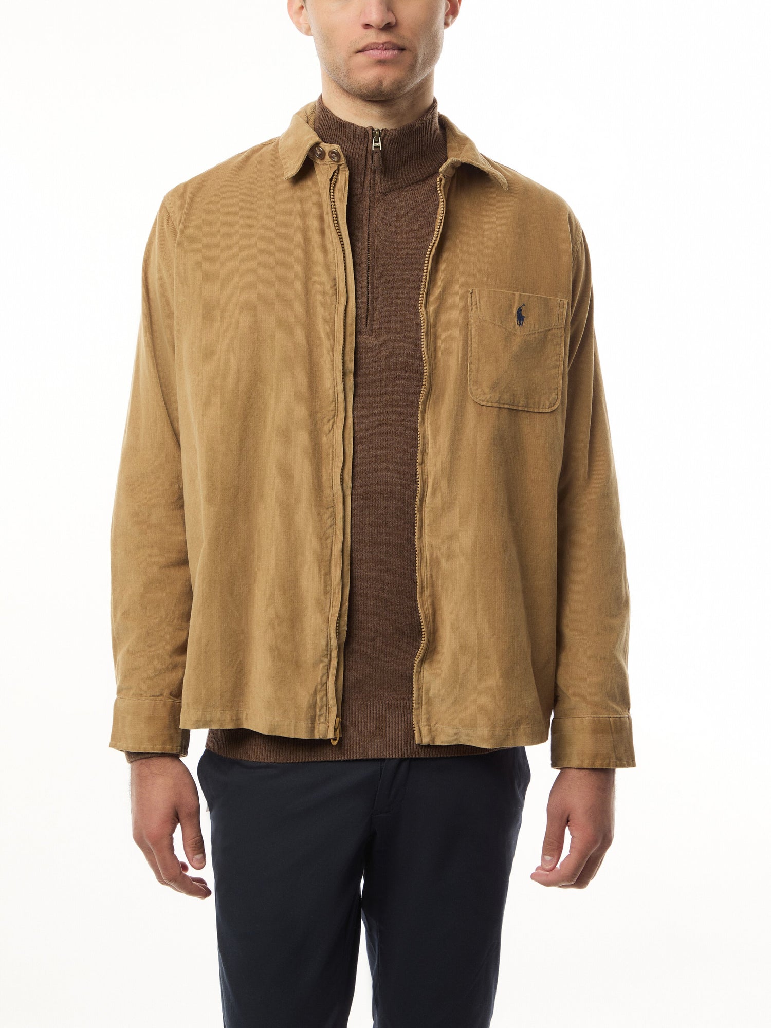 Corduroy Zip Through Overshirt