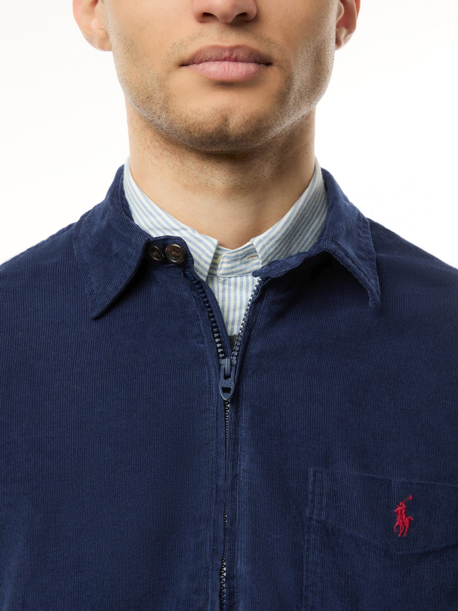 Corduroy Zip Through Overshirt