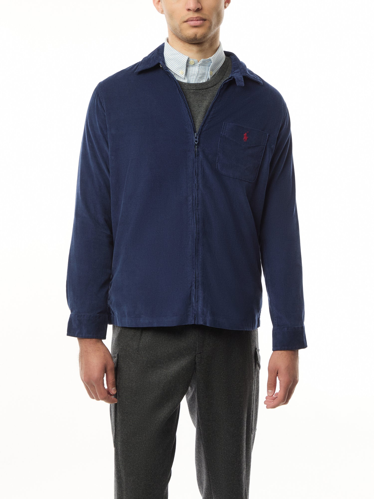 Corduroy Zip Through Overshirt