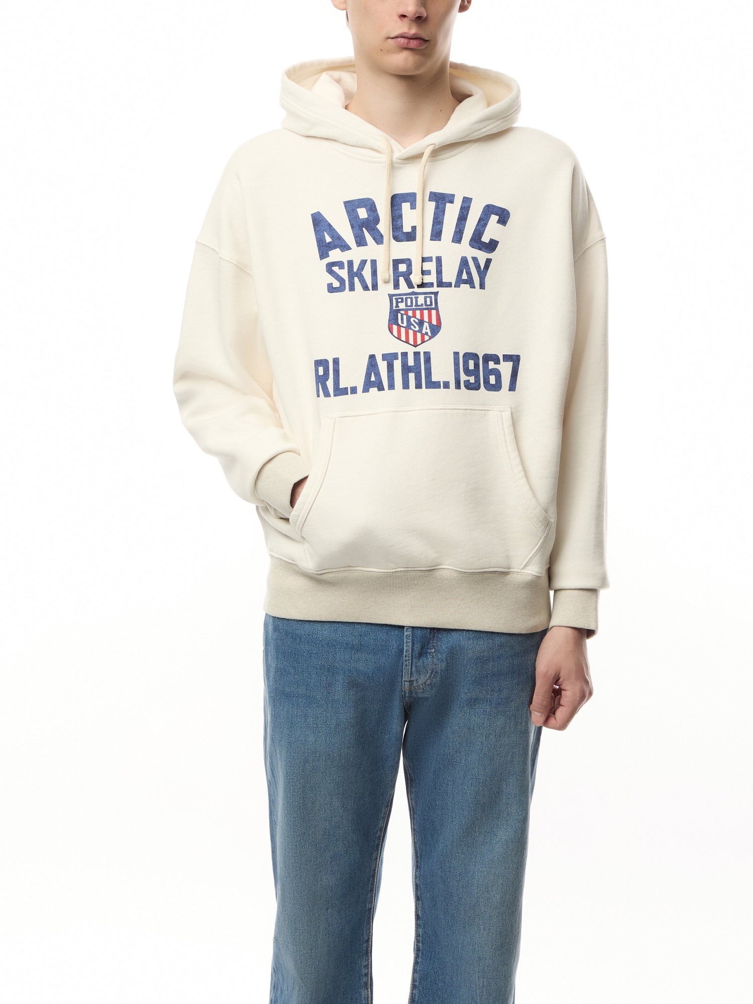 Arctic Ski Relay Relaxed Fit Fleece Graphic Hoodie