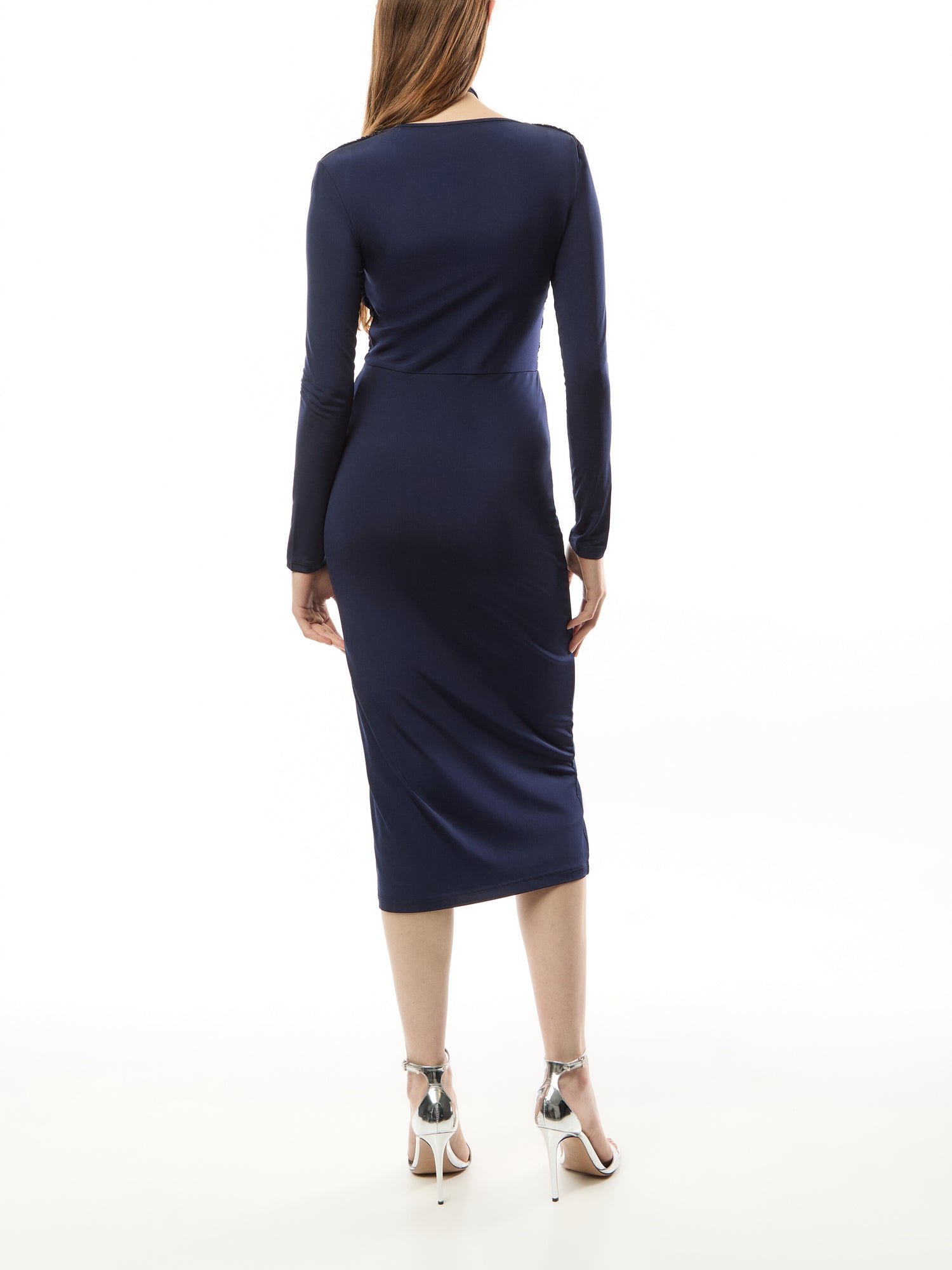 Fagotto Midi Wrap Dress