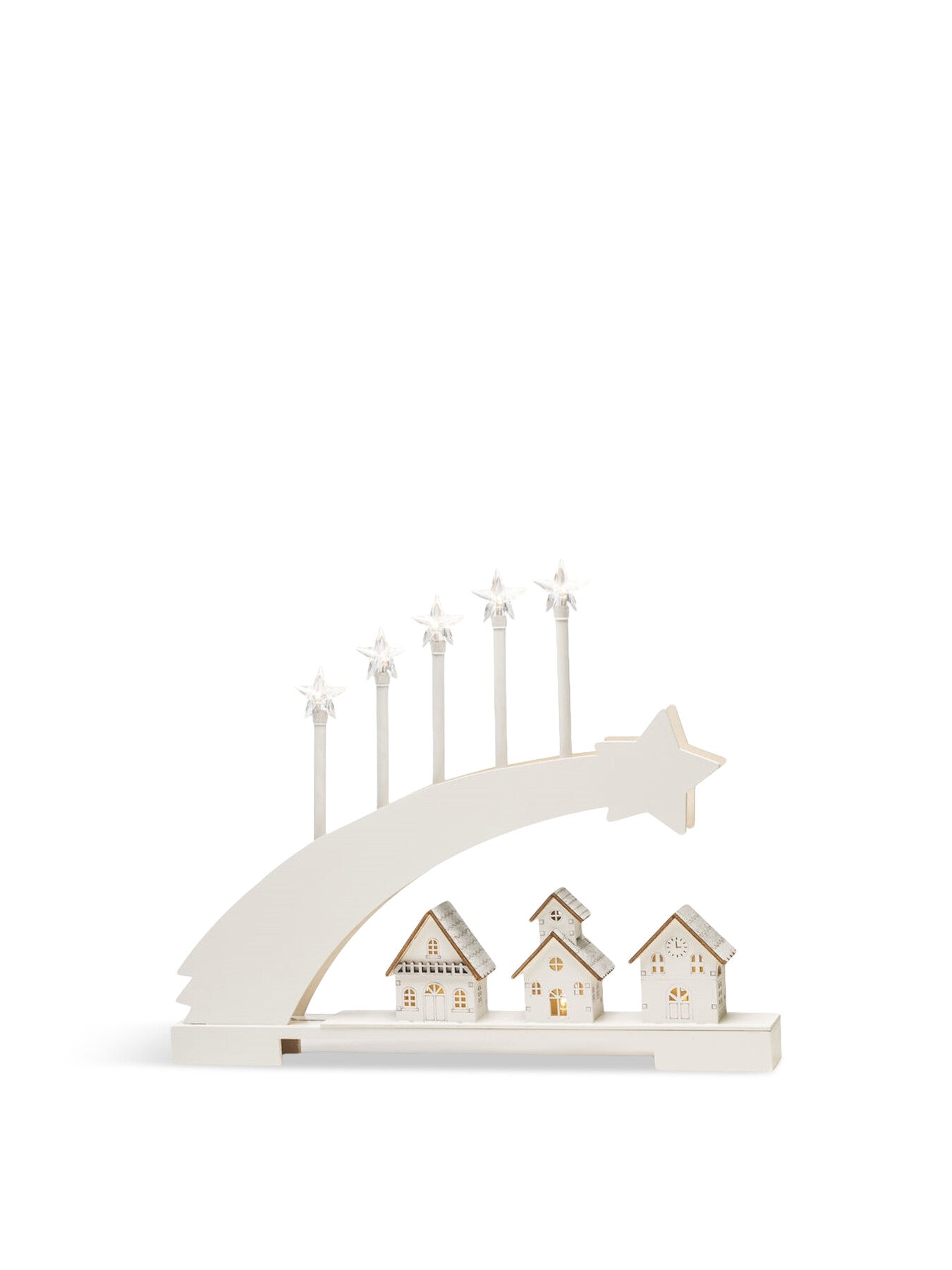 Wood Silhouette Shooting Star Warm White LED