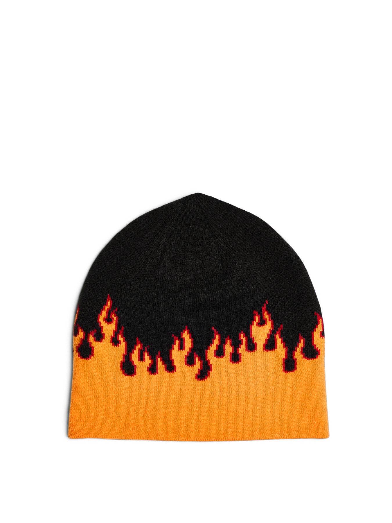 Flame Skull Knit Beanie Hat