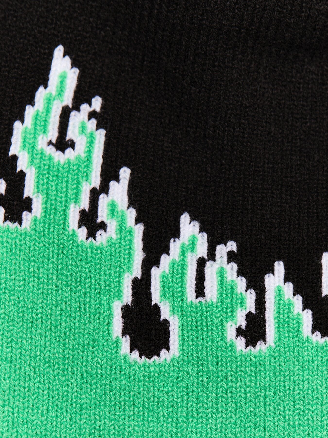 Flame Skull Knit Beanie Hat