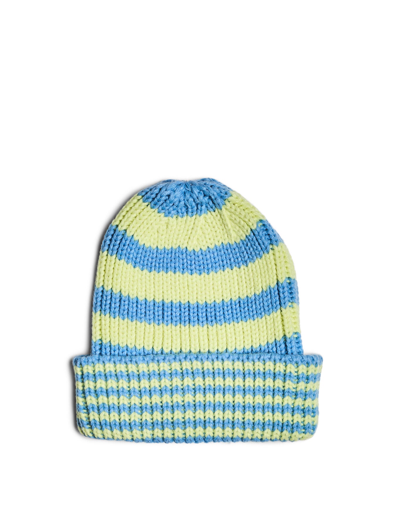 Stripe Knit Beanie Hat