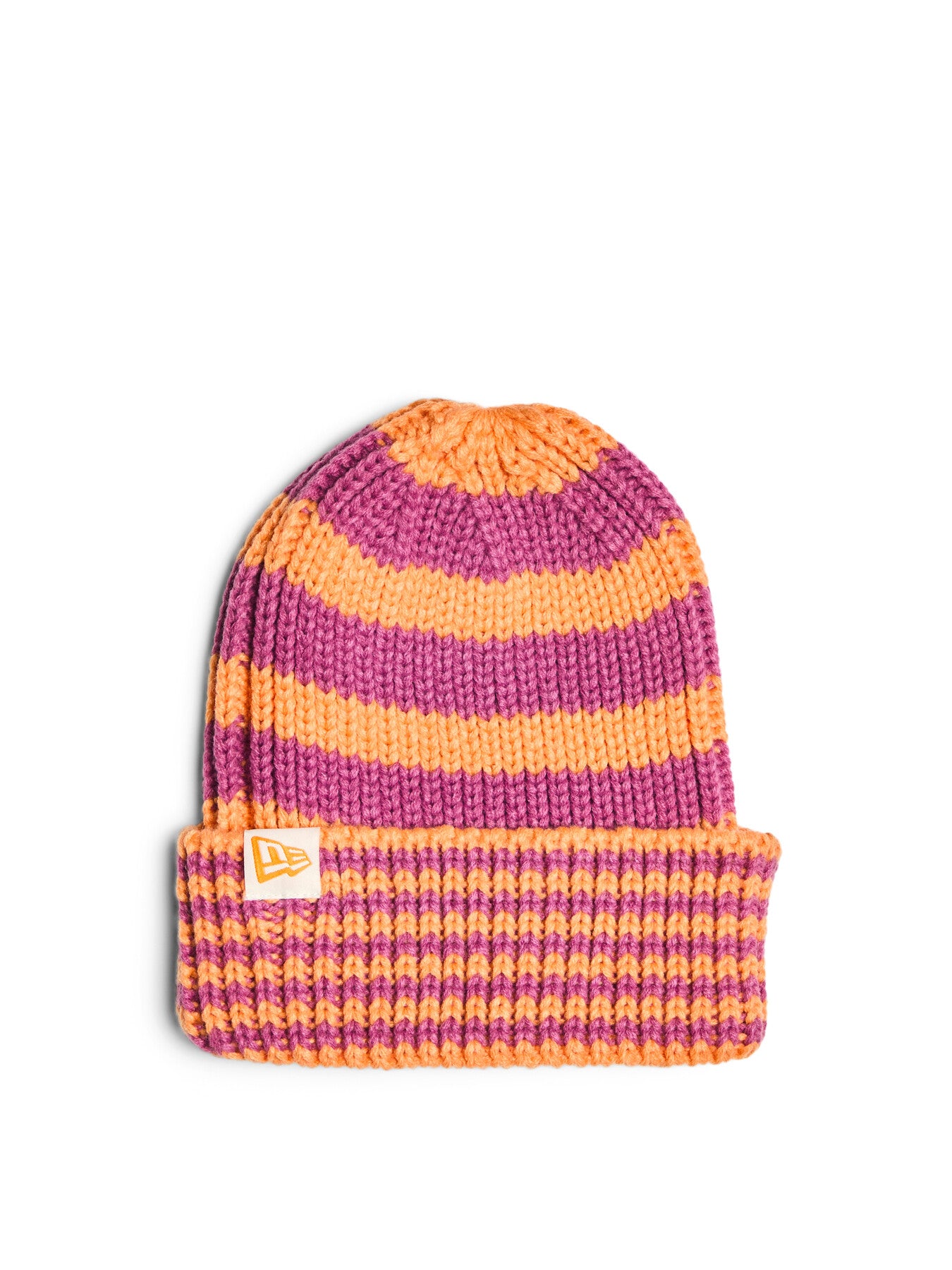 Stripe Knit Beanie Hat