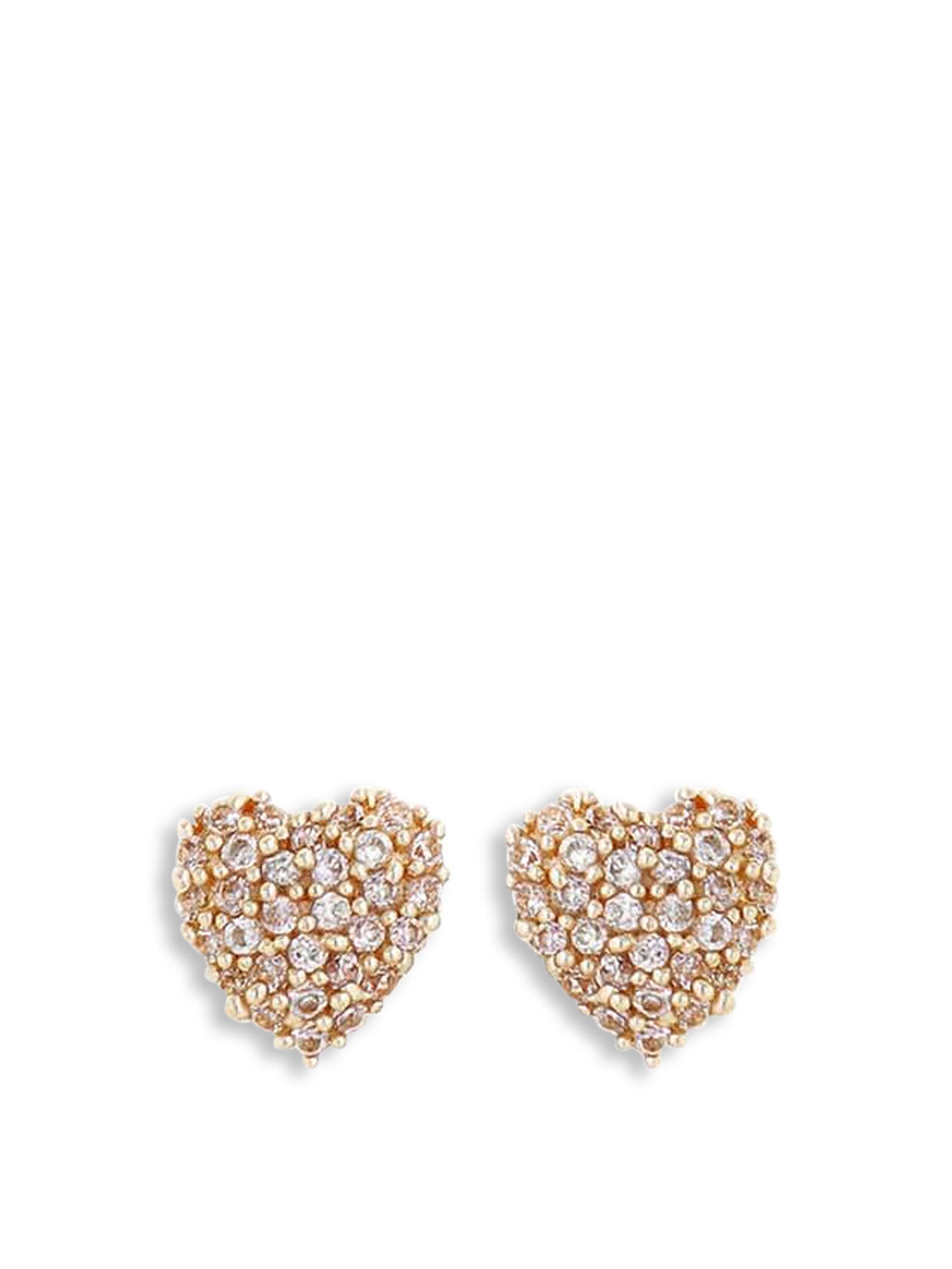 Pave Heart Earrings