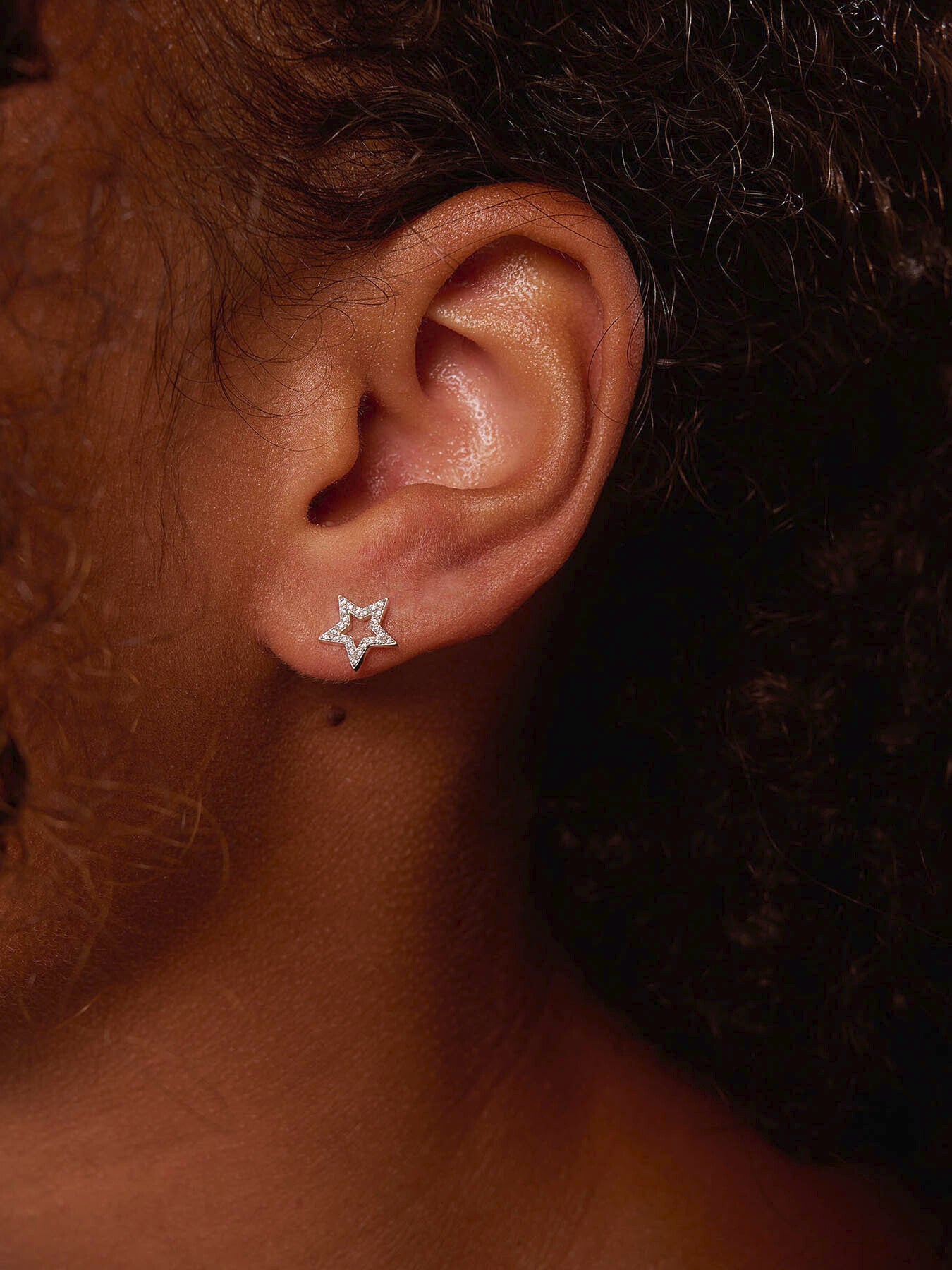 Pave Star Earrings