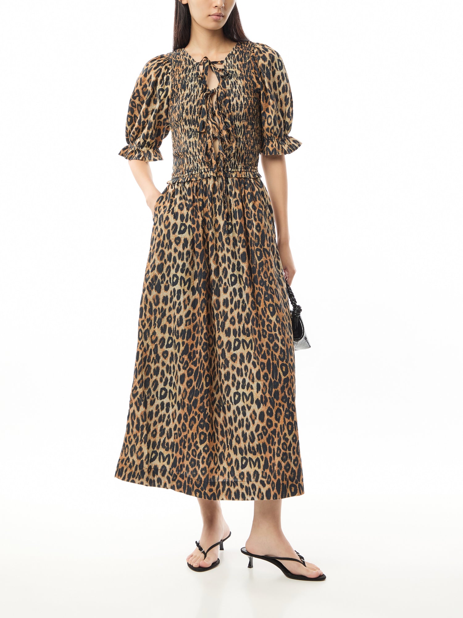 Reversible Bluebell Leopard Midi Dress