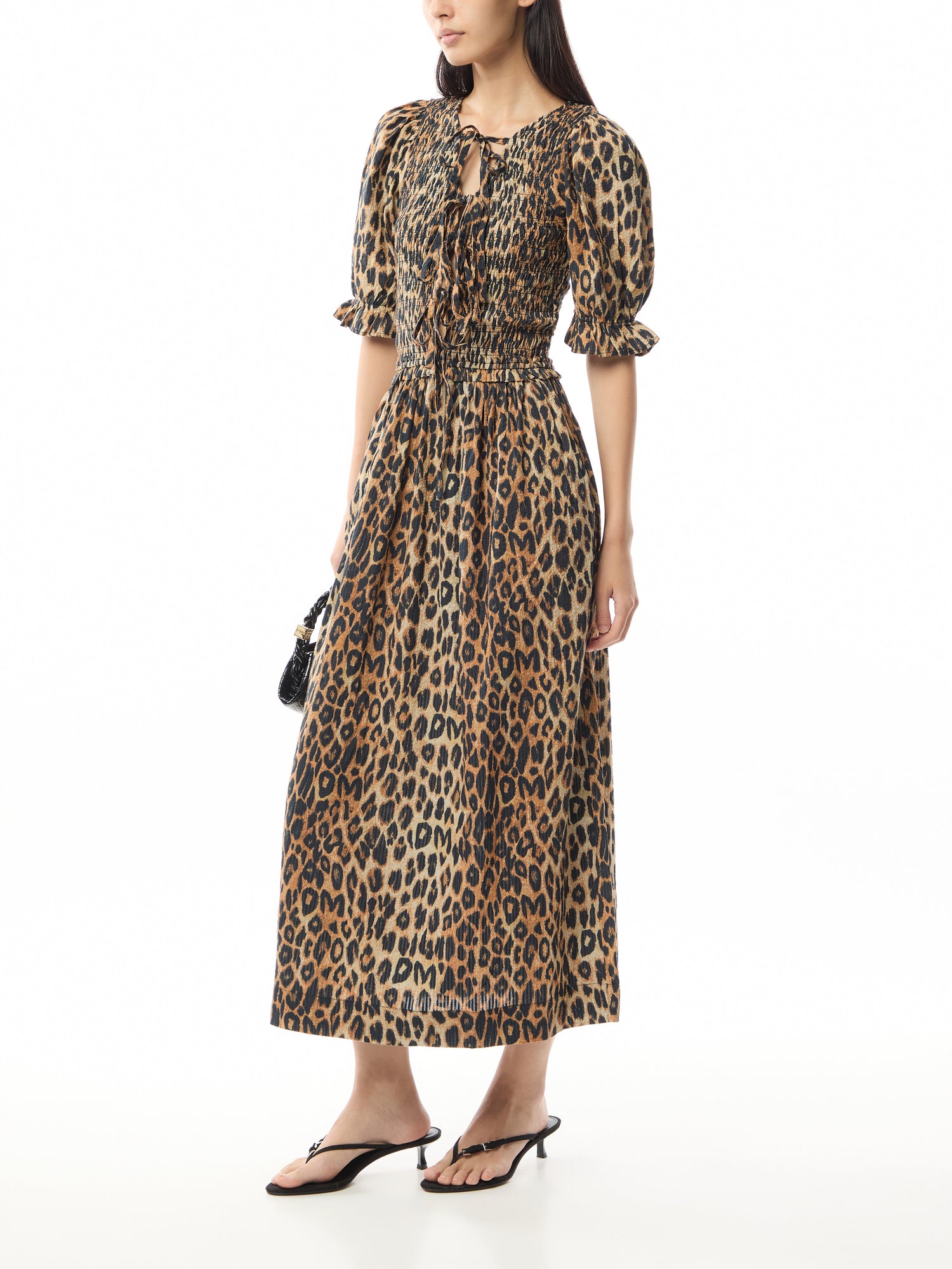 Reversible Bluebell Leopard Midi Dress