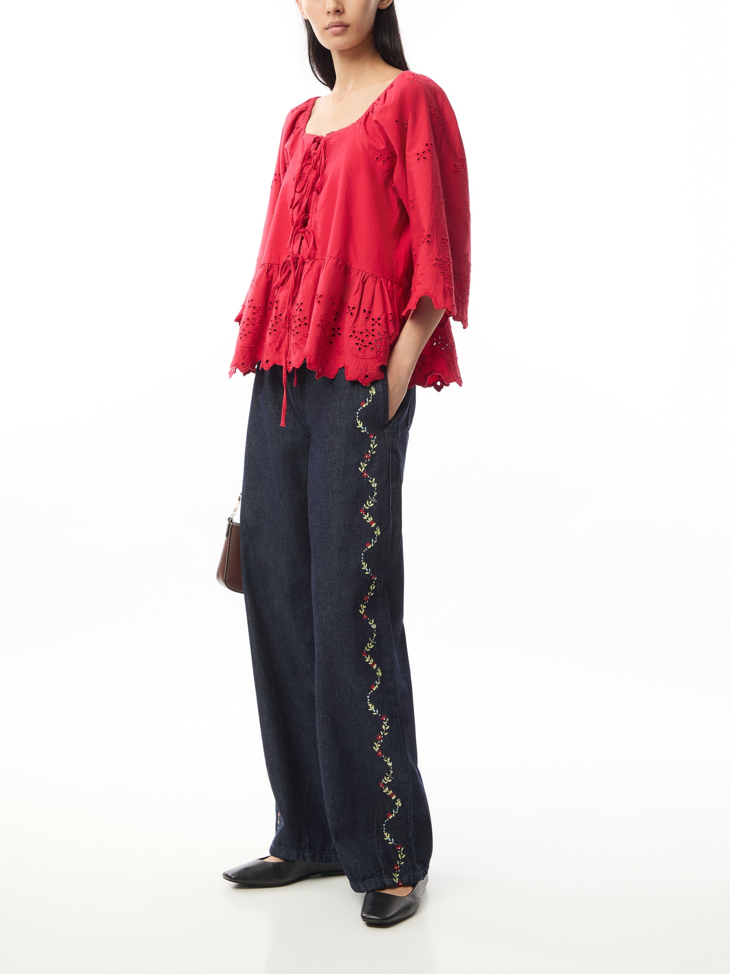 Rafe Embroidered Jeans